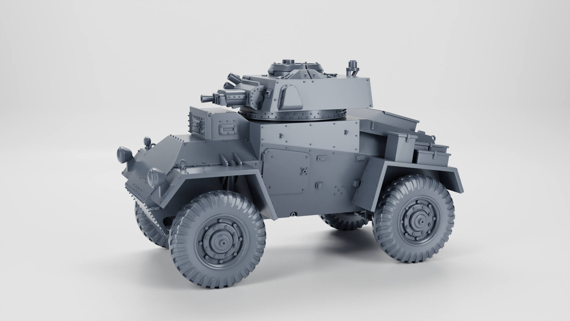 Armoured Car Guy - UK Army - 28mm Scale - wargame3d