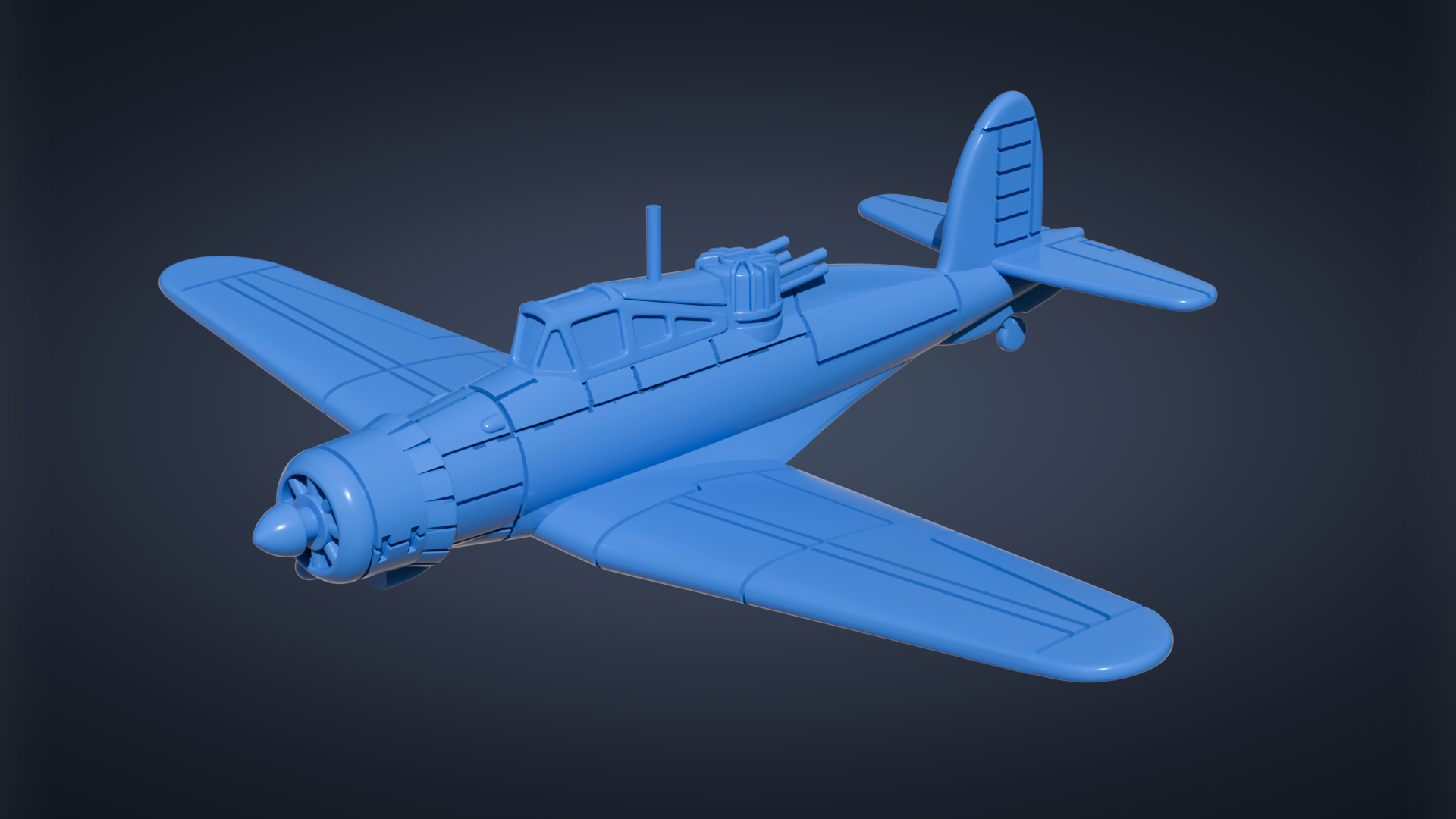 Blackburn Roc - Battle Planes of WWII - 1/200 Scale - wargame3d