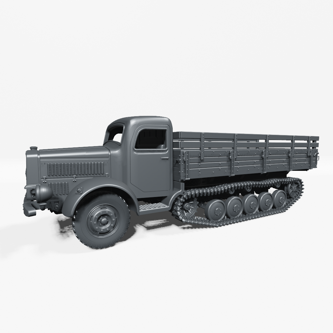 Mercedes-Benz L4500R Maultier - WWII - German Army - wargame3d - 28mm Scale