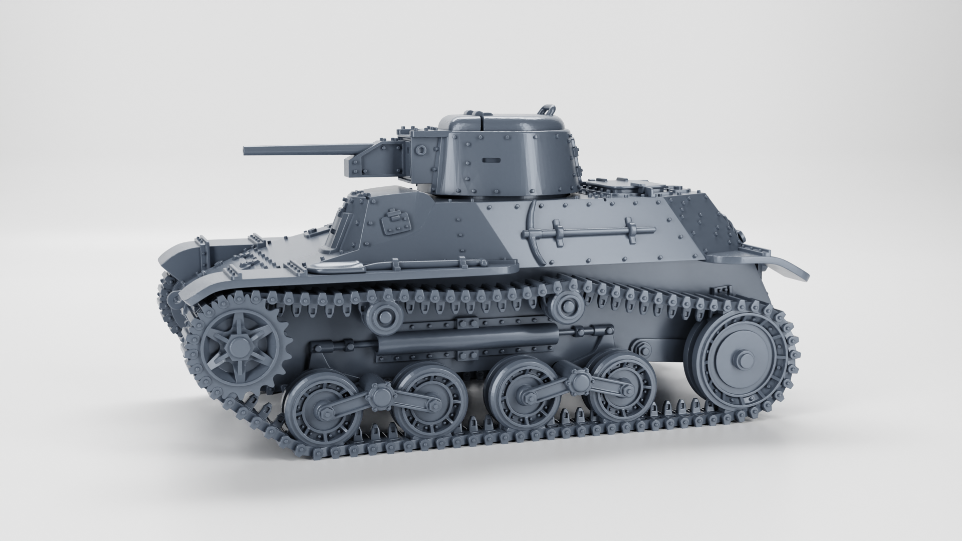 Type 97 Te-Ke Tankette - Japanese Army - 28mm Scale - wargame3d