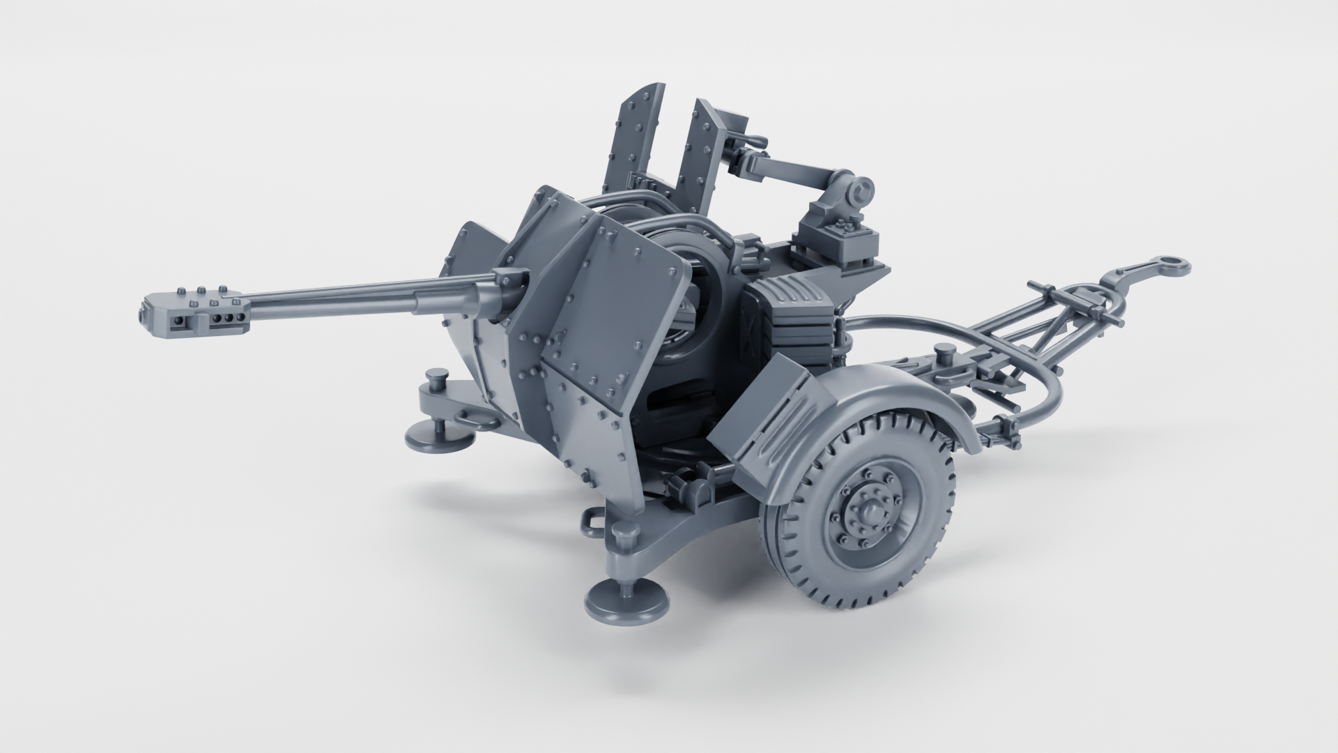 3cm Flak 38-103 Jaboshreck AA gun - WWII - German Army - wargame3d - 28mm Scale