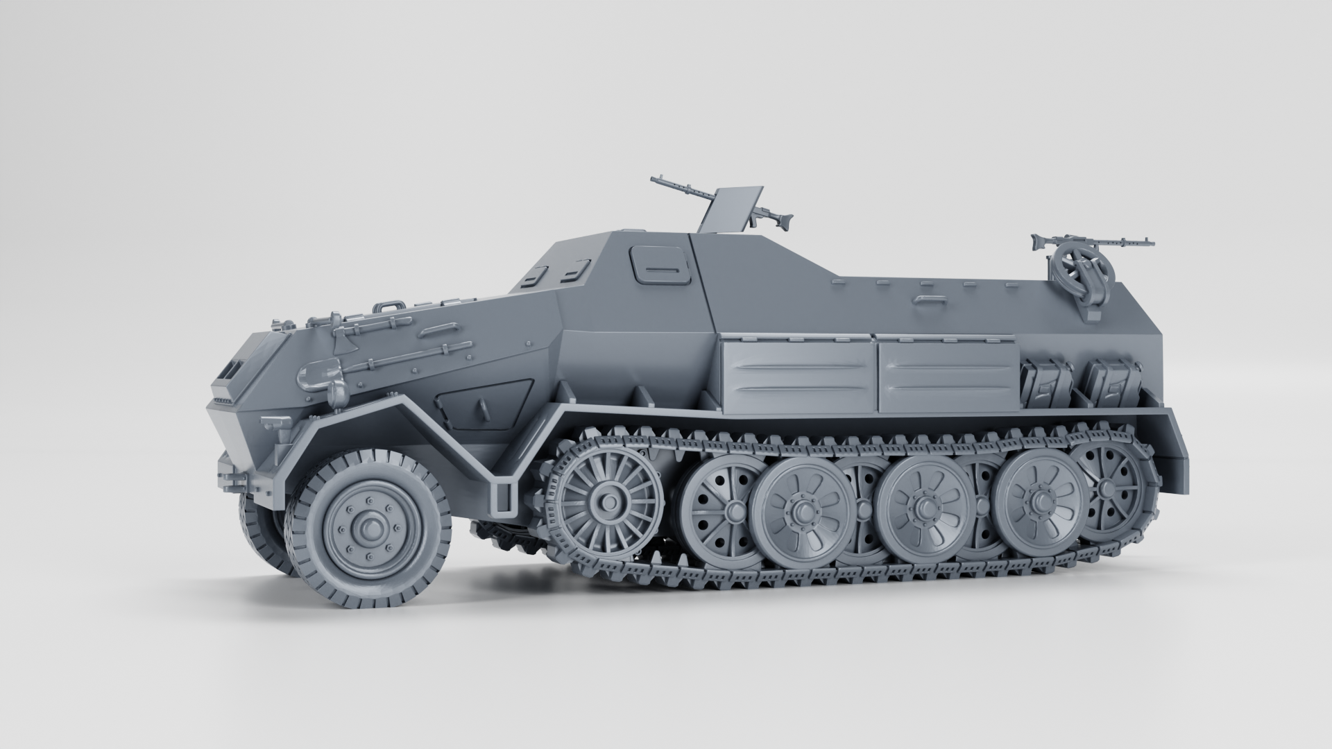 Sd.Kfz.8 DB10 Gepanzerte 12t - German Army - 28mm Scale - wargame3d