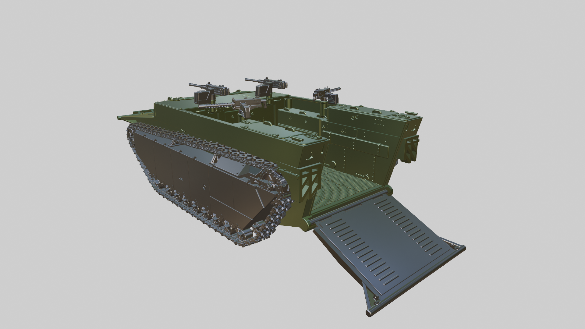 LVT-4 Water Buffalo - US Army - 28mm Scale - wargame3d