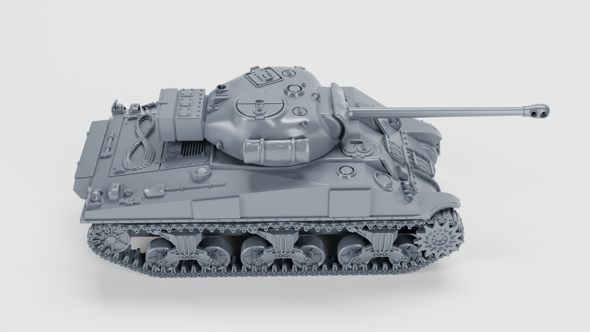 Sherman Firefly VC with QF 17-pounder (US, WW2) - US Army - 28mm Scale - Tank - Miniature - wargame3d