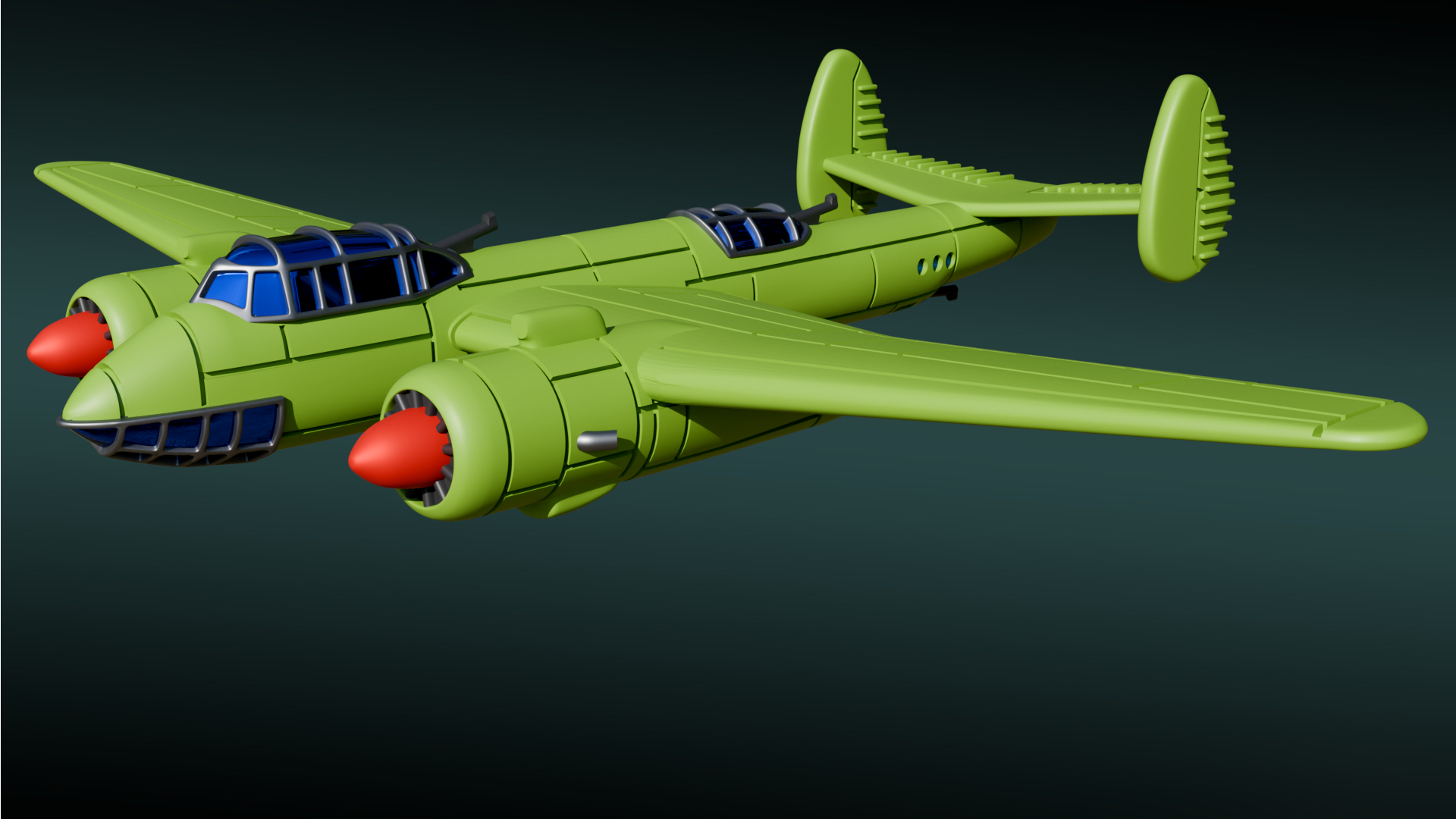 Tupolev Tu-2 - Battle Planes of WWII - 1/200 Scale - wargame3d