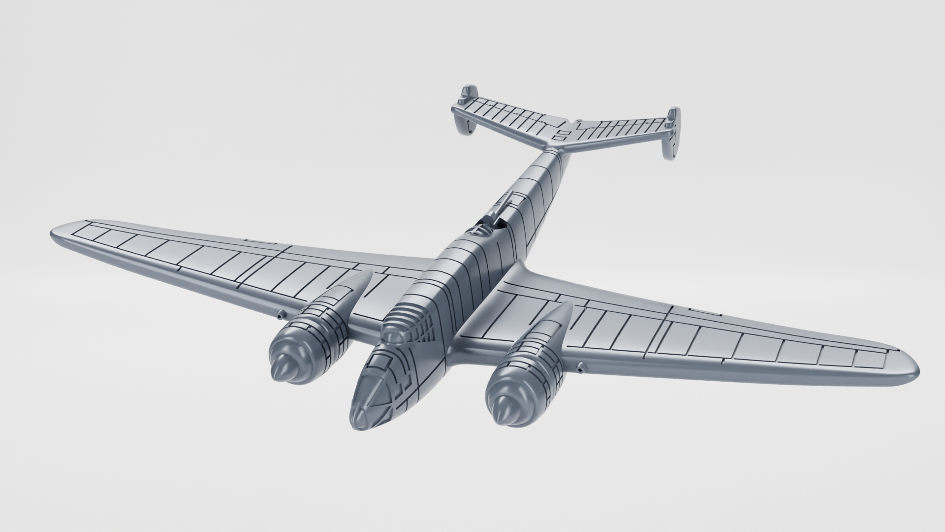 Liore et Olivier LeO 451 - French Aircraft of WWII - 1:200 Scale - Great for Table Top War Games and Dioramas - Resin - wargame3d