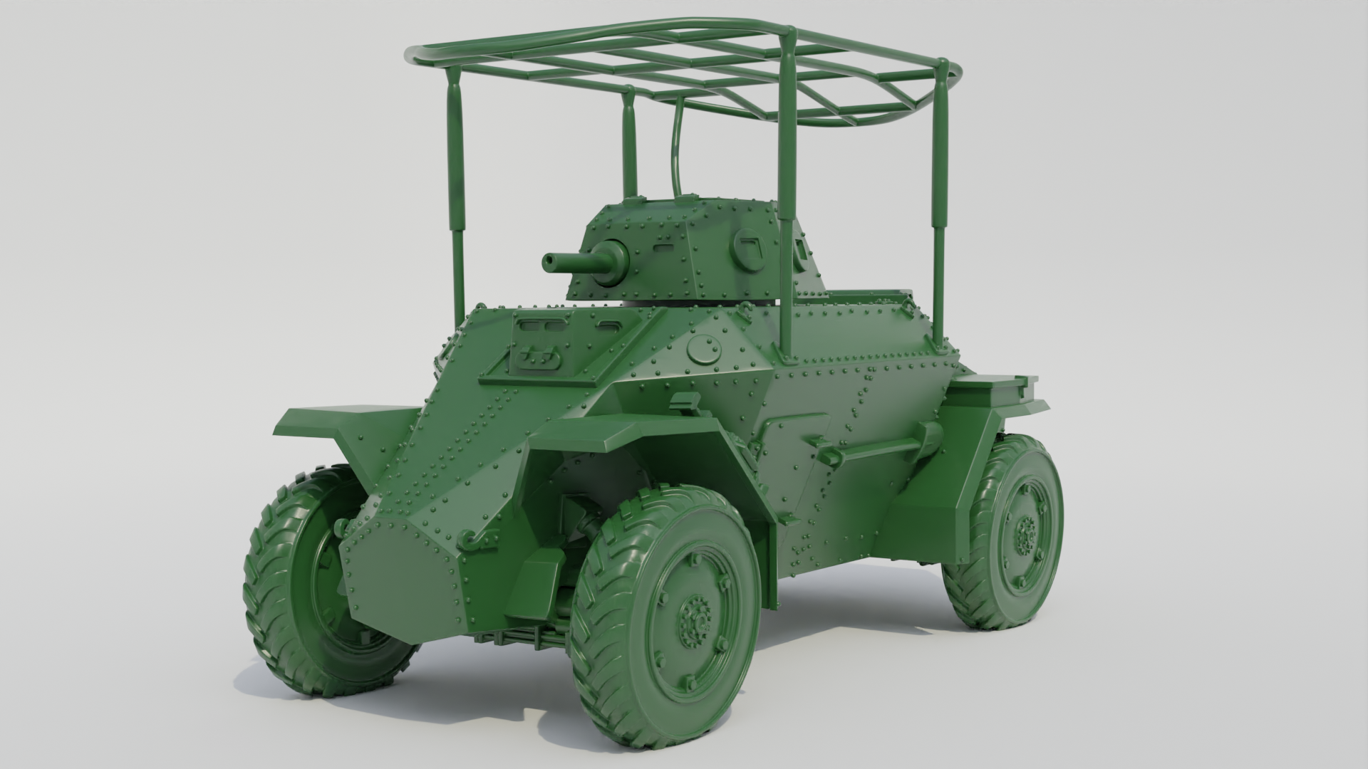 40M Csaba Armoured Car - Hungarian Army - 28mm Scale - wargame3d