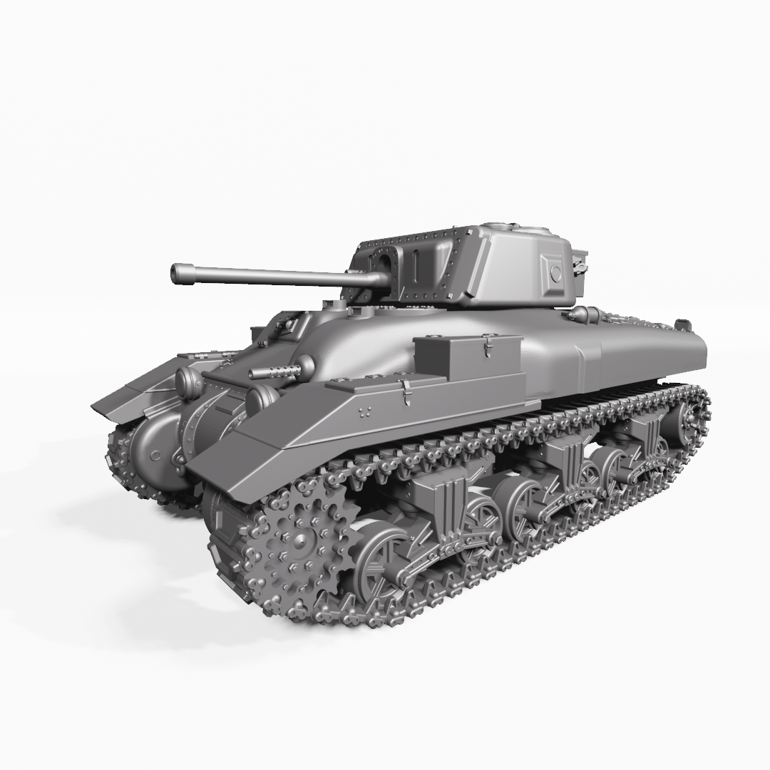 Ram Mk.II Late (6-Pounder) - Canadian Fighting Vehicles - 28mm Scale - wargame3d