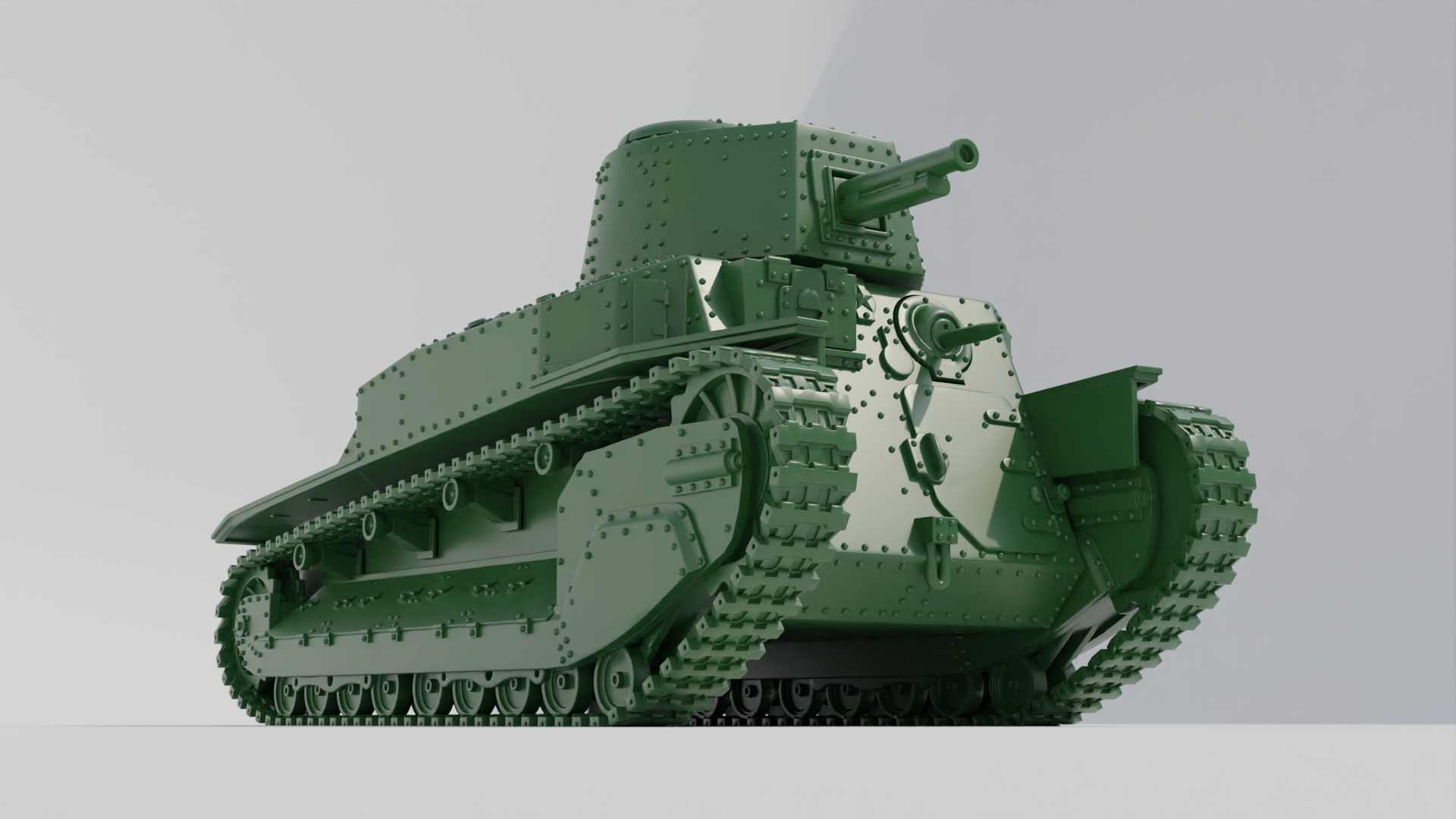 Medium Tank Type 89 I-Go Type B - Japanese Army - 28mm Scale - wargame3d