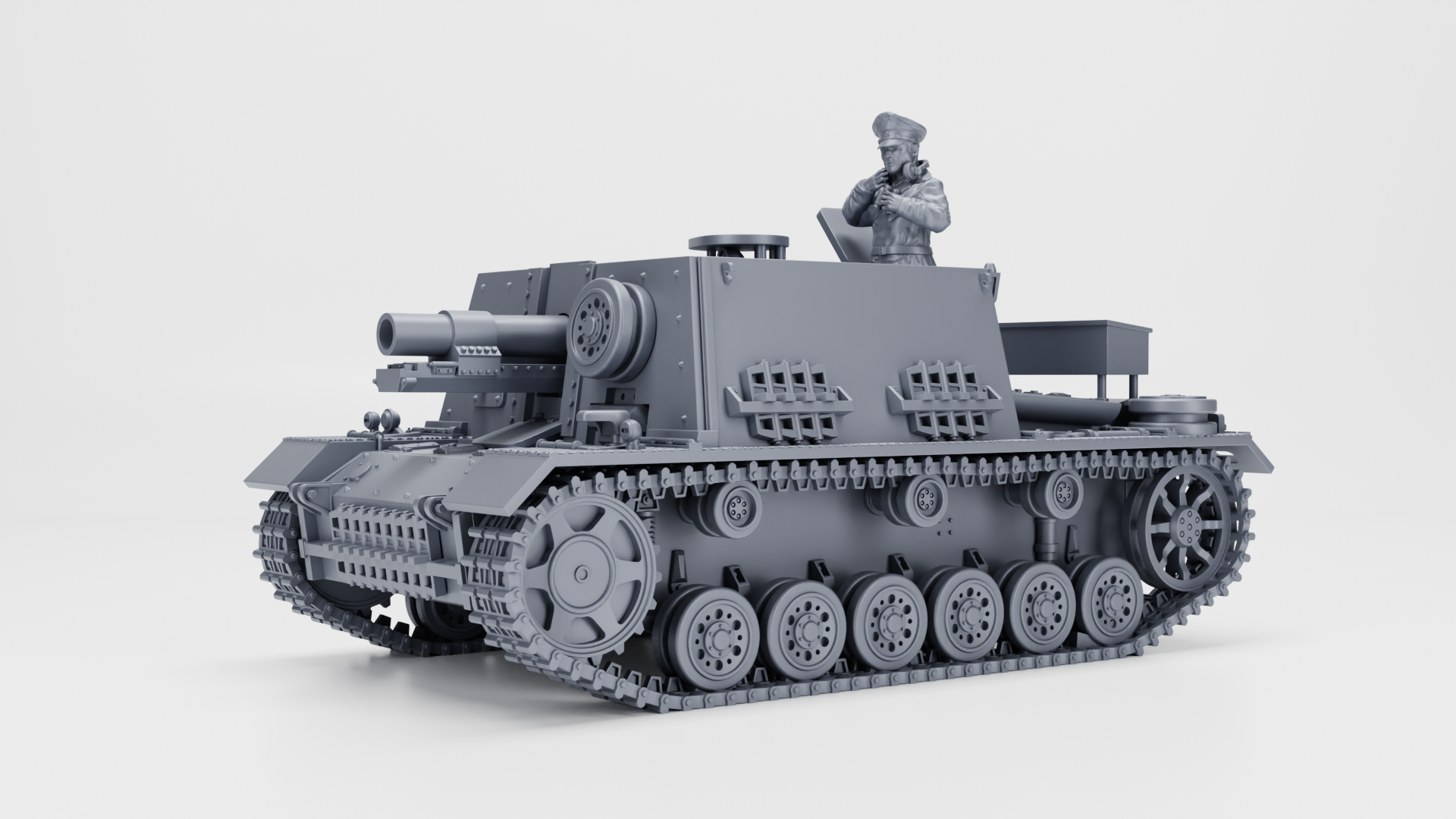 STUG 33b - German Sturmpanzers of WWII - WWII - German Army - wargame3d - 28mm Scale