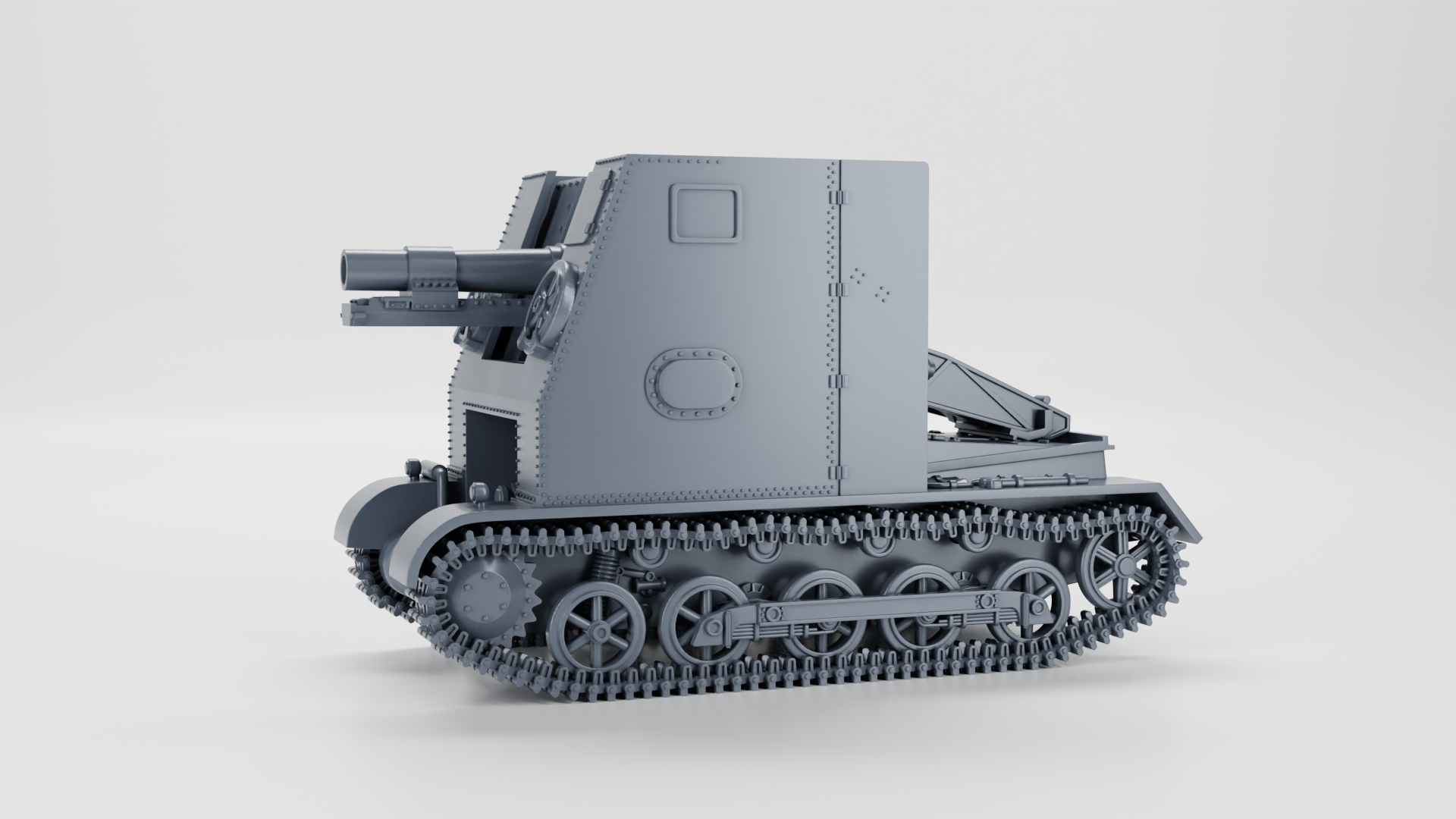 15cm sIG 33 Auf Panzerkampfwagen I Ausf.B (Sd.Kfz.101) - German Sturmpanzers - WWII - German Army - wargame3d - 28mm Scale