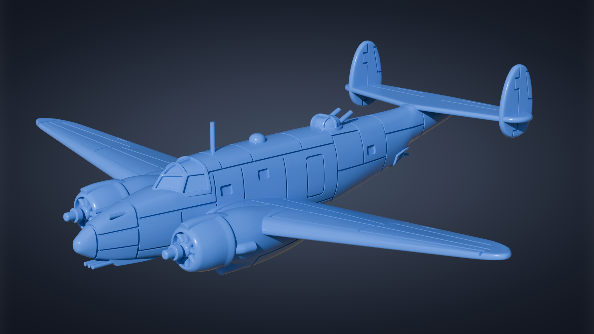 Lockheed Ventura PV-1 - Battle Planes of WWII - 1/200 Scale - wargame3d