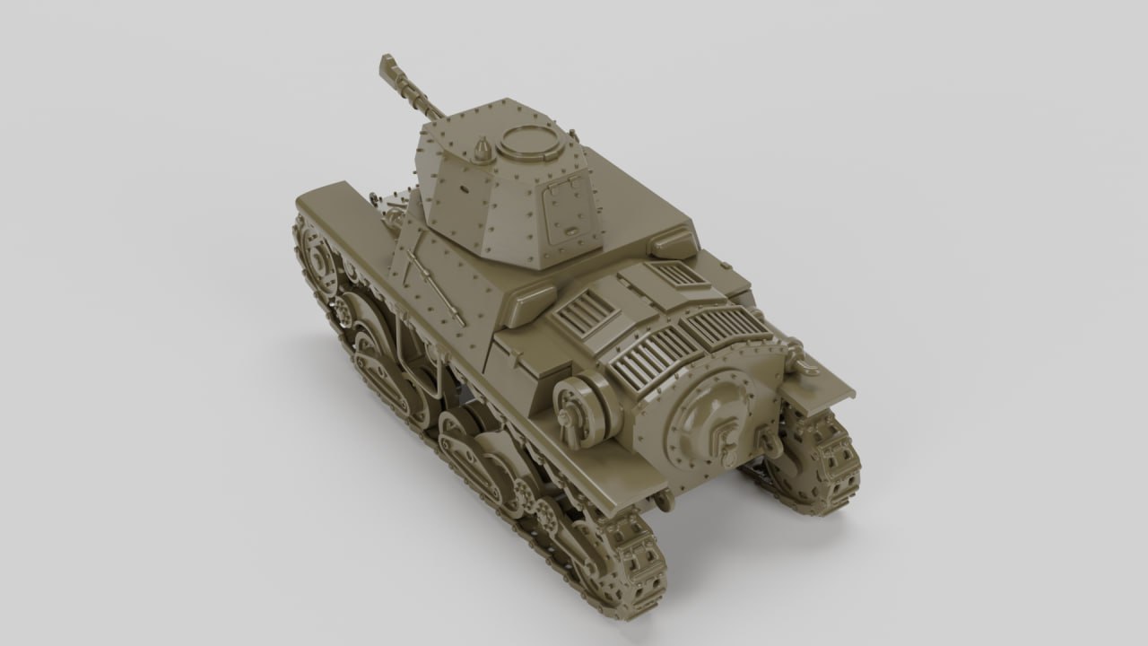 Carro Armato L6-40 Lanciafiamme - Italian Army - 28mm Scale - wargame3d