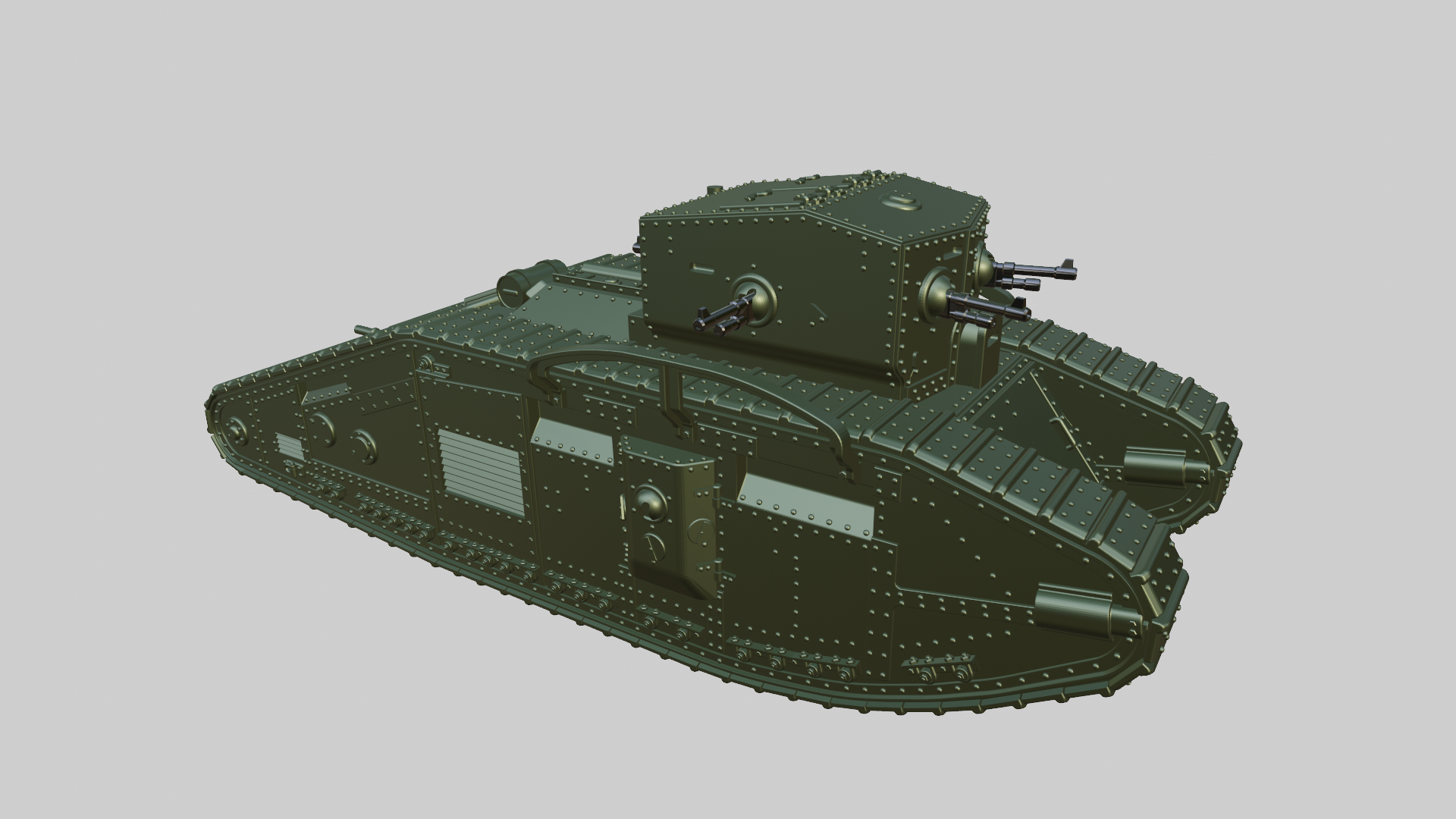 Whippet Mark B - WWI - UK Army - wargame3d- 28mm Scale