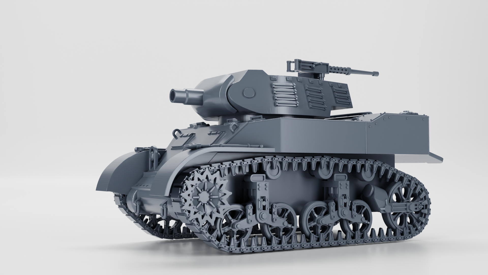 M8 Scott Howitzer Motor Carriage - US Army - 28mm Scale - Tank - Miniature - wargame3d