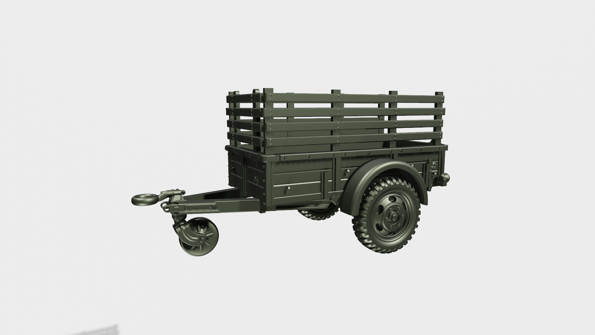 Trailer Ben Hur for Dodge WC models - Germany - wargame3d - 28mm Scale