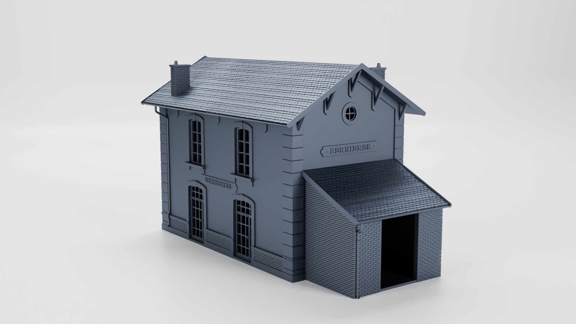 Bernieres Train Station (France) - Juno Beach - 28mm Scale - wargame3d