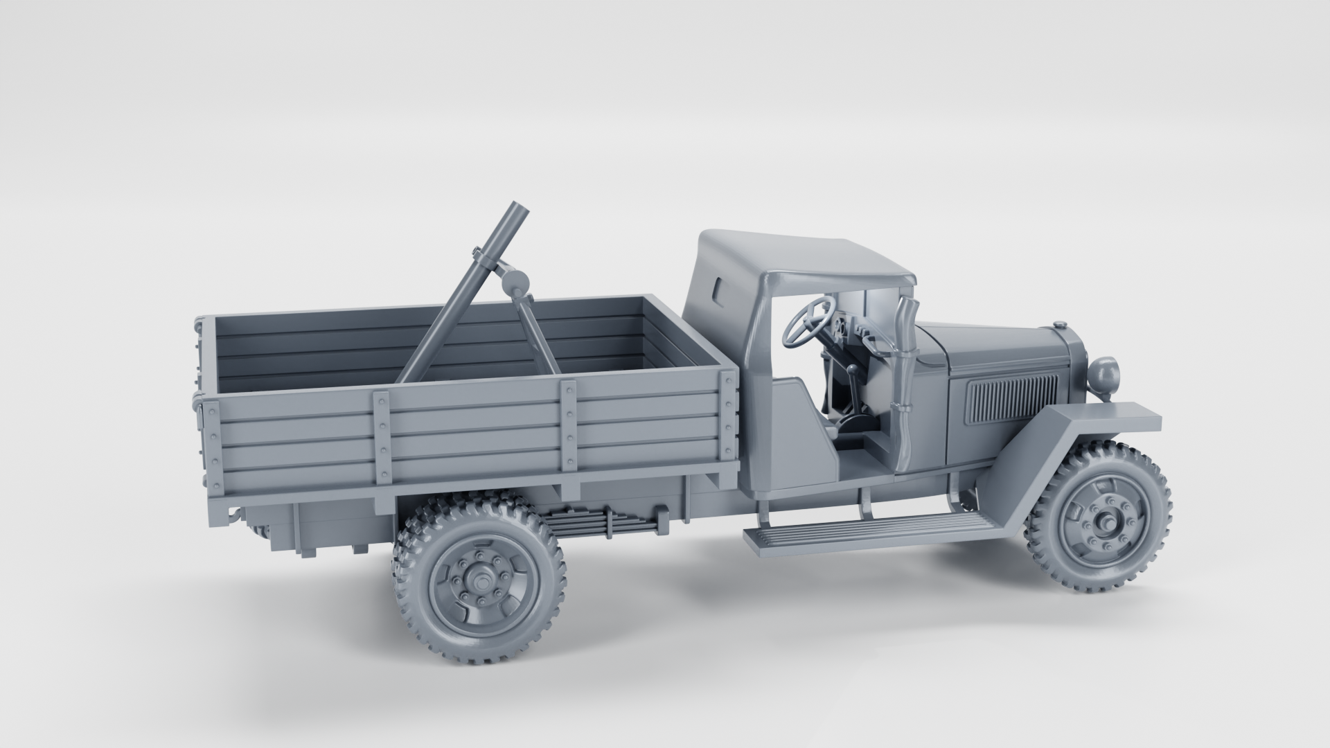 GAZ MM Light Truck - Russian Army - wargame3d- 28mm Scale