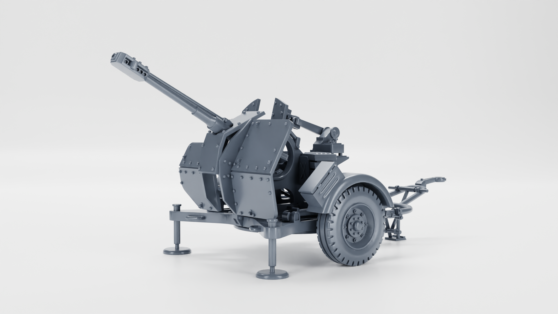 3cm Flak 38-103 Jaboshreck AA gun - WWII - German Army - wargame3d - 28mm Scale