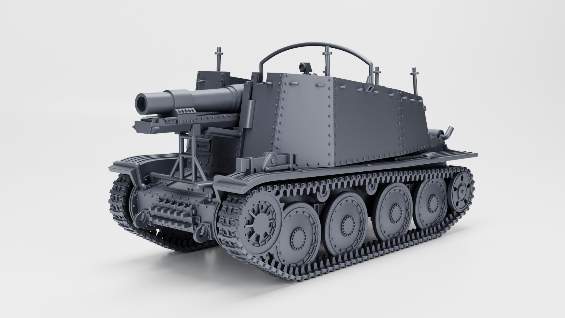 sIG 33 auf Panzer 38(t) Ausf.H Grille - German Sturmpanzers - WWII - German Army - wargame3d - 28mm Scale