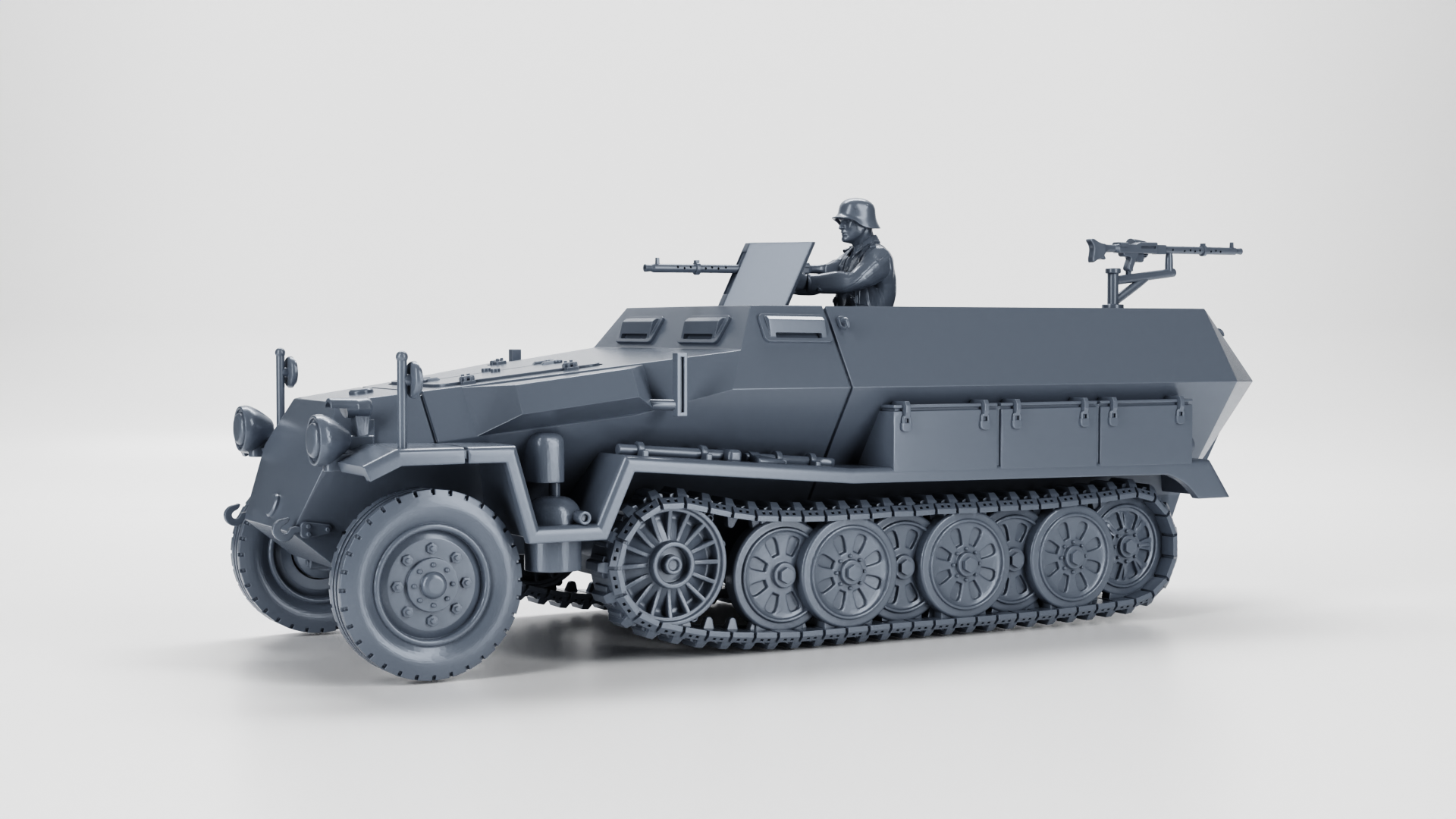 Sd.Kfz.251.1 Ausf.A - German Army - 28mm Scale - wargame3d