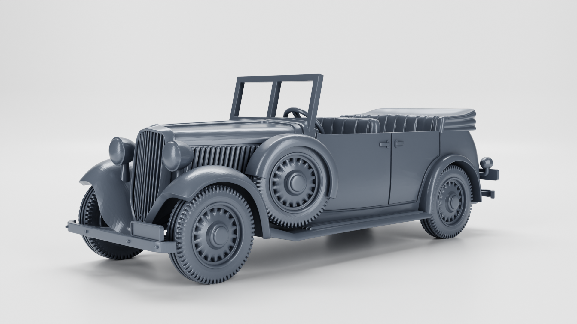 Fiat 518 Mazur Cabrio (5 Seats) - Other Nations Passenger Vehicles - 28mm Scale - wargame3d