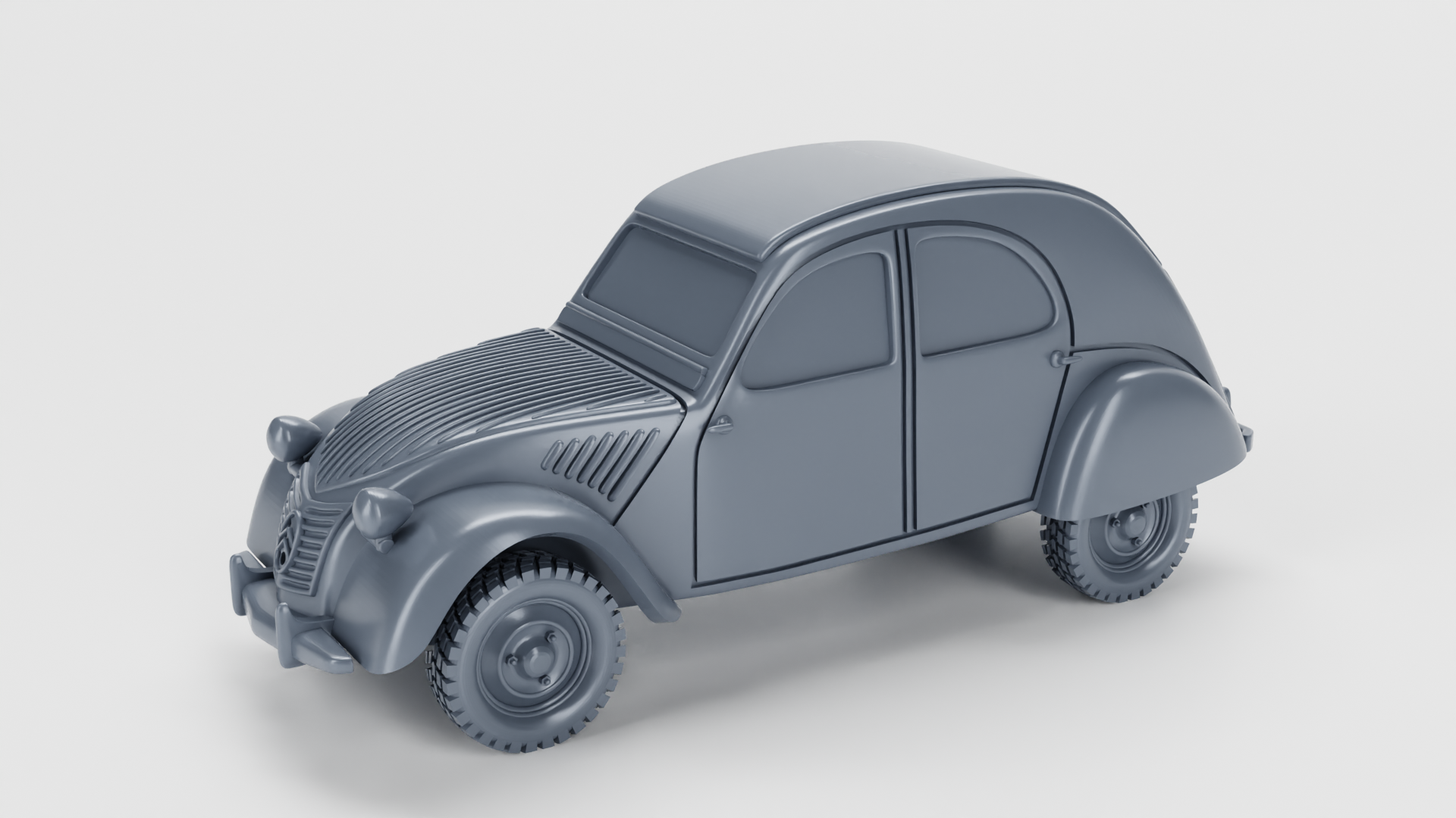 Citroen 2CV (France) - French Army - 28mm Scale - wargame3d
