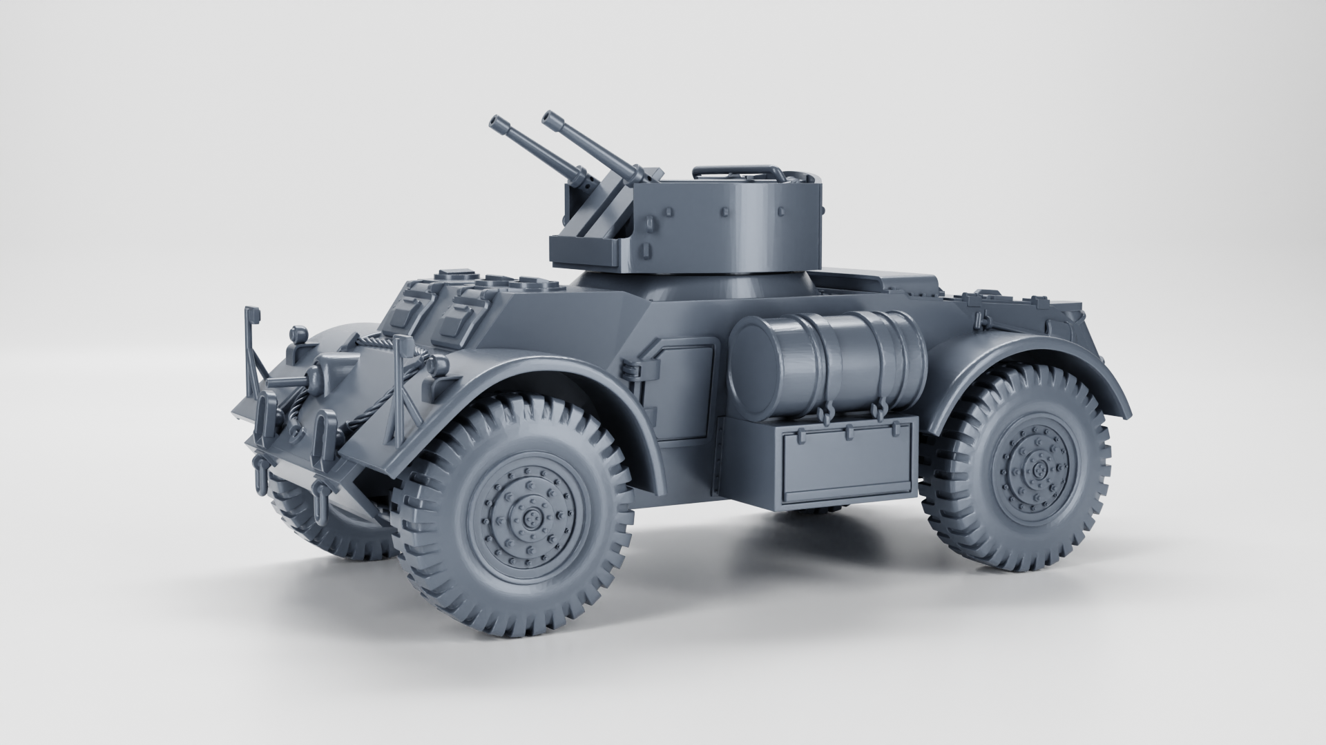 T17E2 Staghound AA - UK Army - 28mm Scale - wargame3d