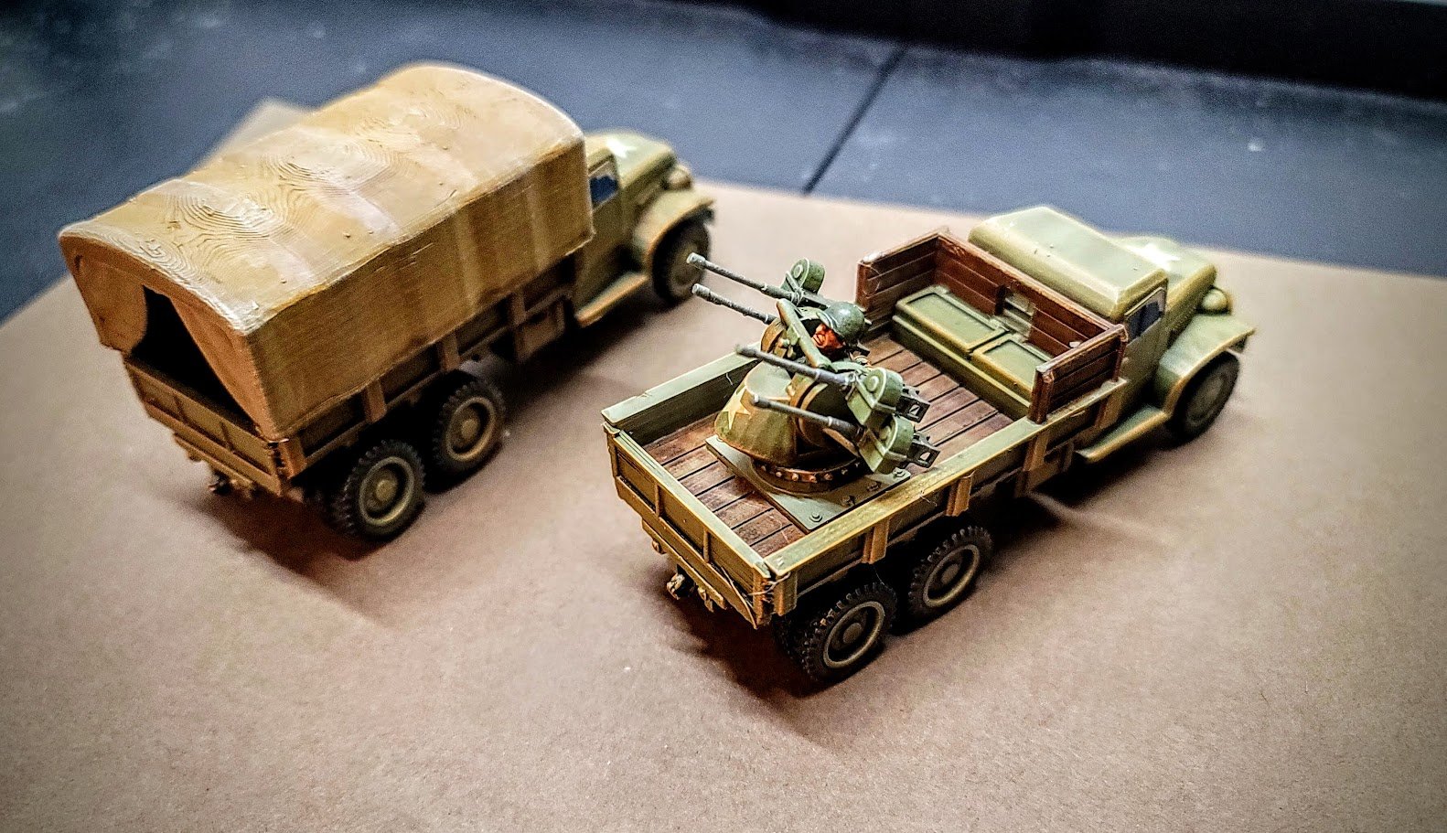 GMC 353 Deuce and a Half + Quad .50 Gun Truck - Resin 28mm Miniatures - Deweycat