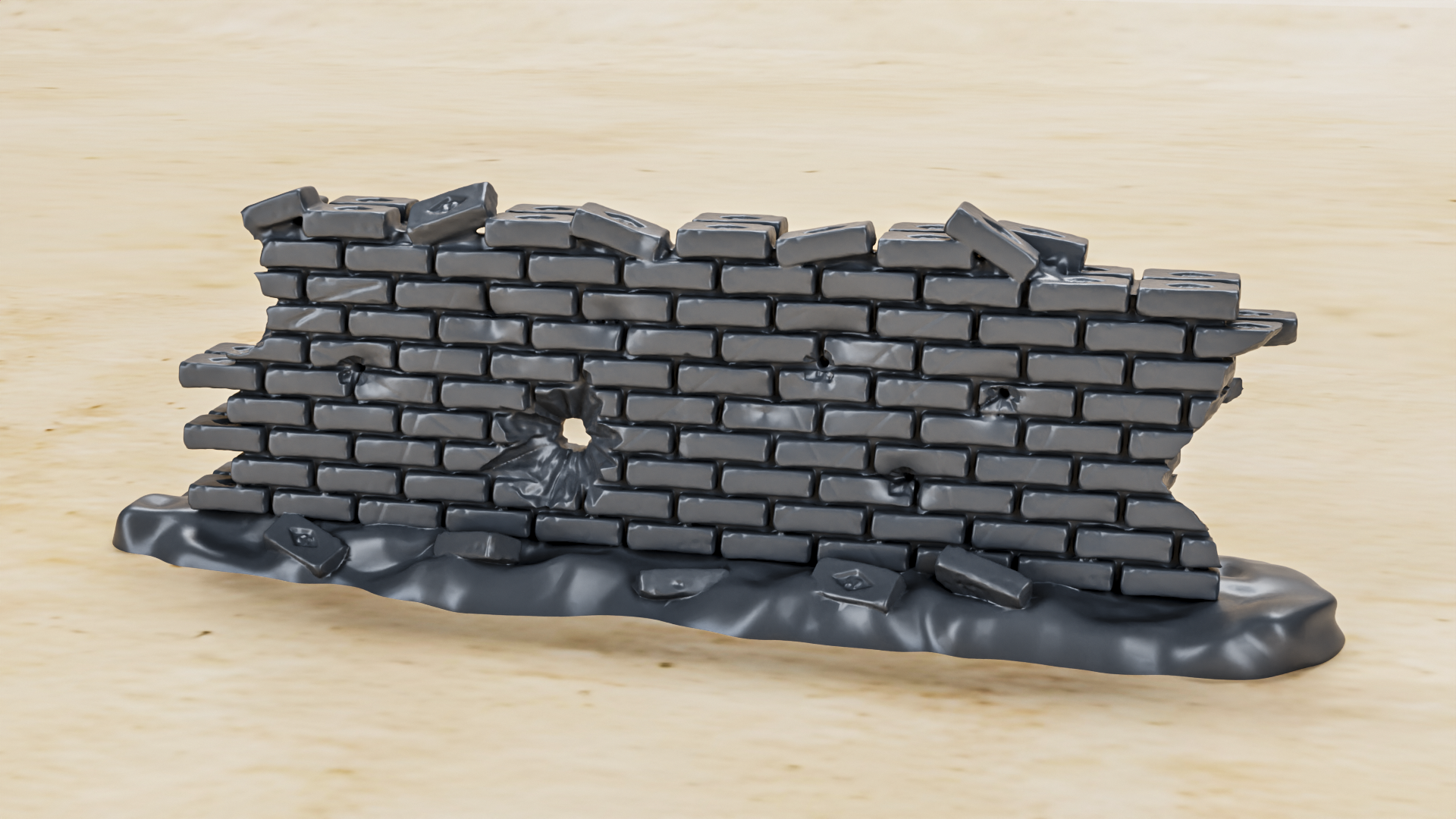 Barricade Part 1 - 9 Barricades- 28mm Scale - wargame3d