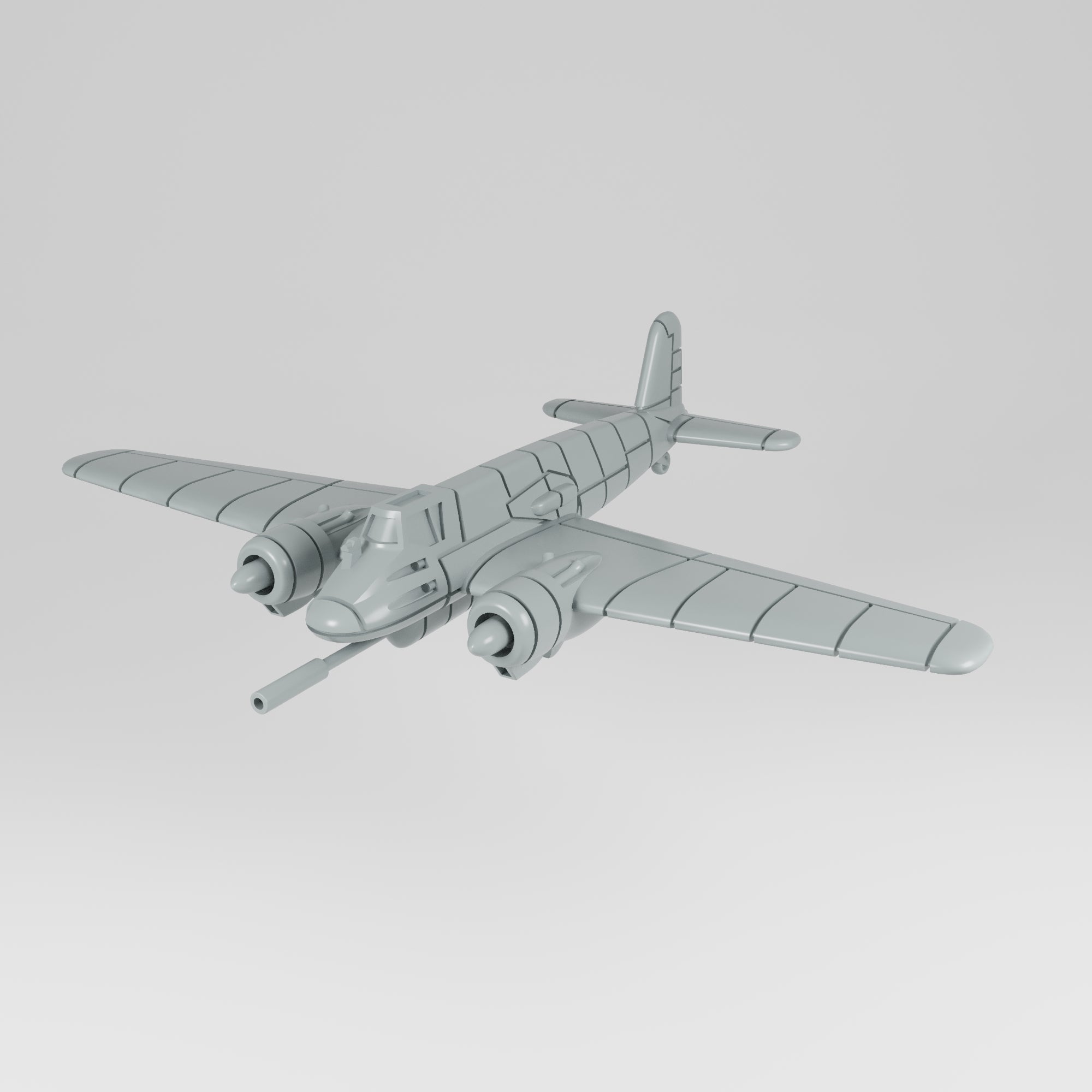 Henschel Hs 129 - WWII Battle Planes - 1/200 Scale - wargame3d