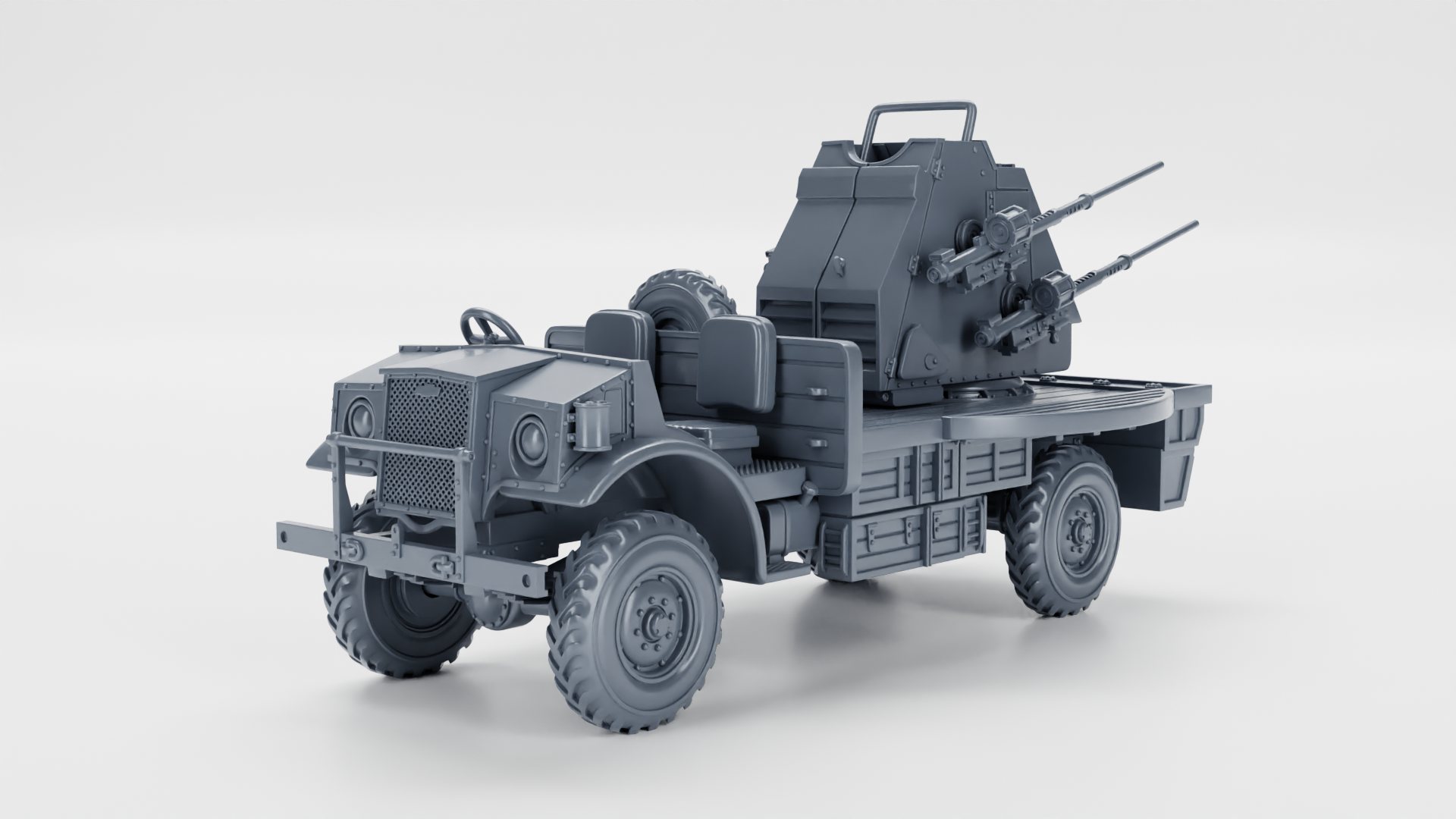 CMP F60L with Quad Polsten AA Guns - Canadian Fighting Vehicles - 28mm Scale - wargame3d