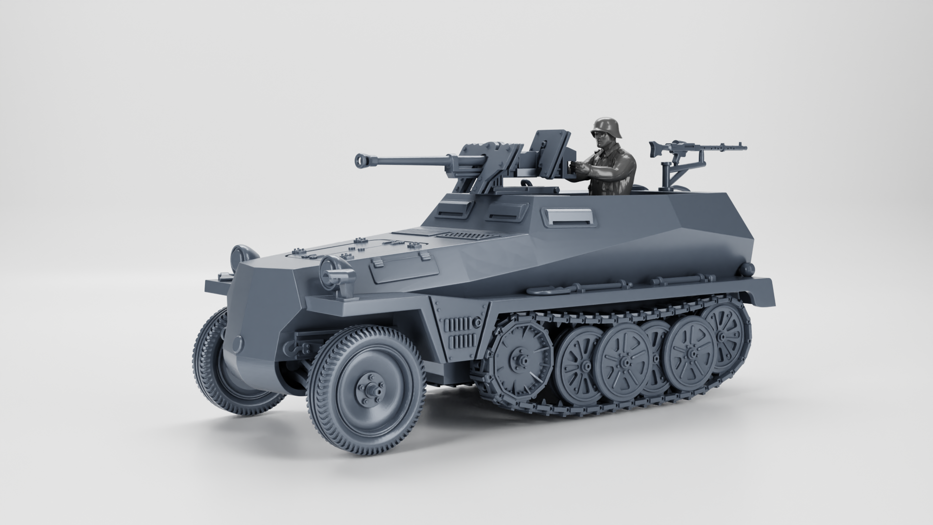 Sd.Kfz.250.11 Schwerer Panzerbüchse 41 - German Army - 28mm Scale - wargame3d