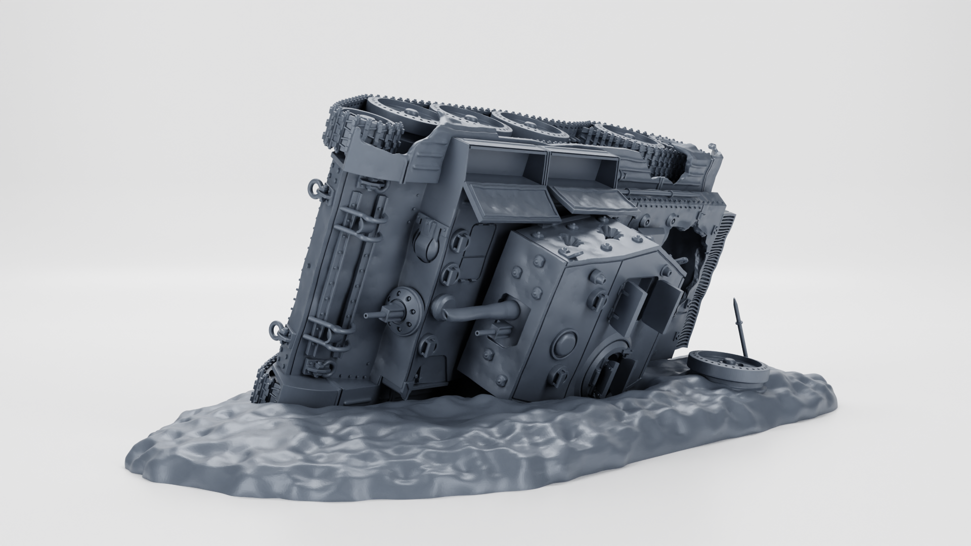 Destroyed - A27M Cromwell IV (UK) - 28 mm Scale - wargame3d