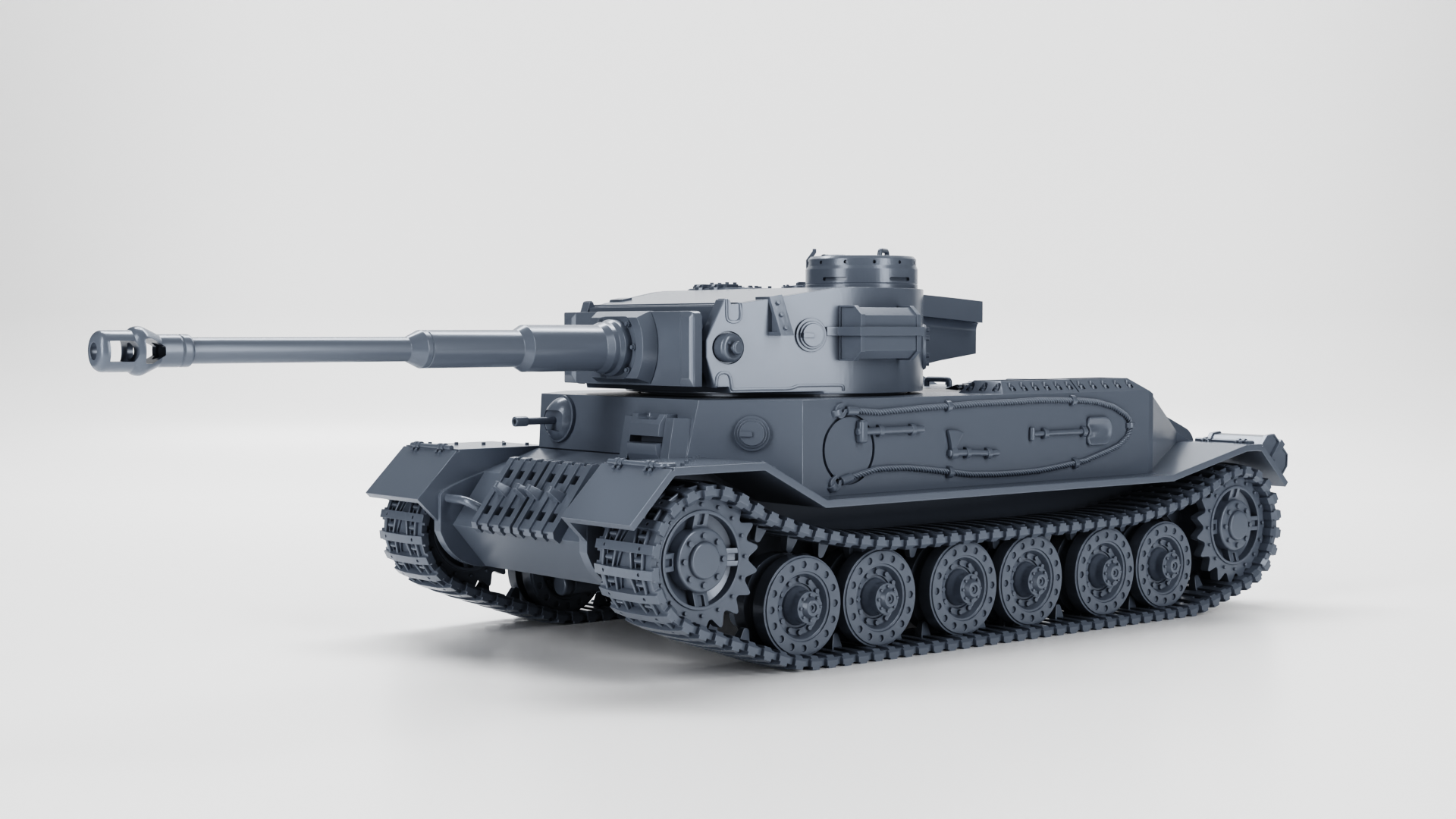 Tiger I - Porsche Tiger - VK 45.01(P) - WWII - German Army - wargame3d- 28mm Scale