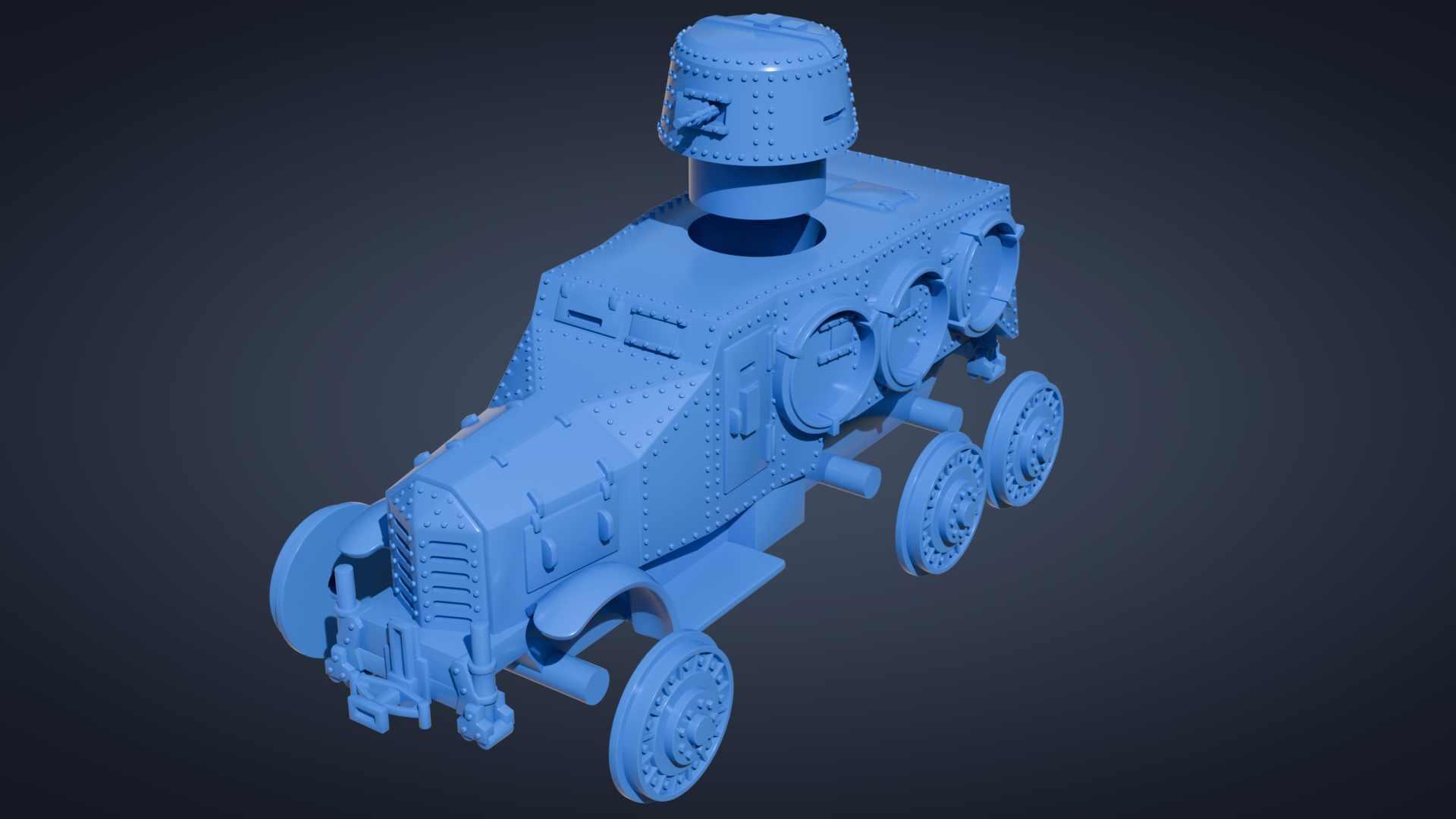 Type 93 So-Mo armored railroad car - Sumida (6x6) - Japanese Army - 28mm Scale - wargame3d