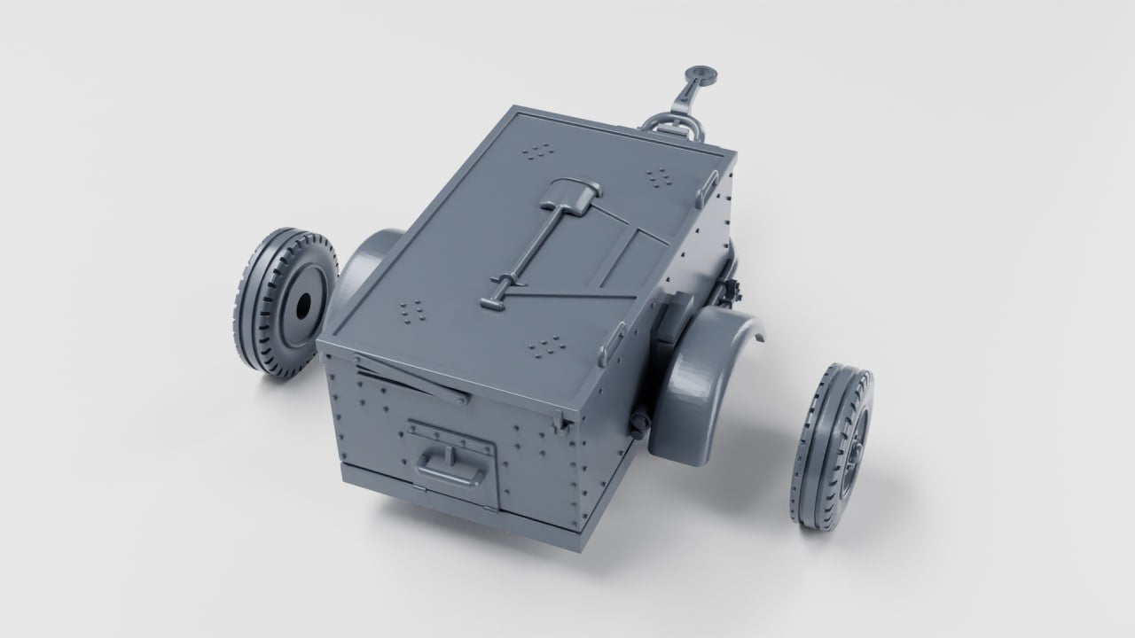 Sd Ah 51 ammunition trailer for Opel Blitz models - Germany - wargame3d - 28mm Scale