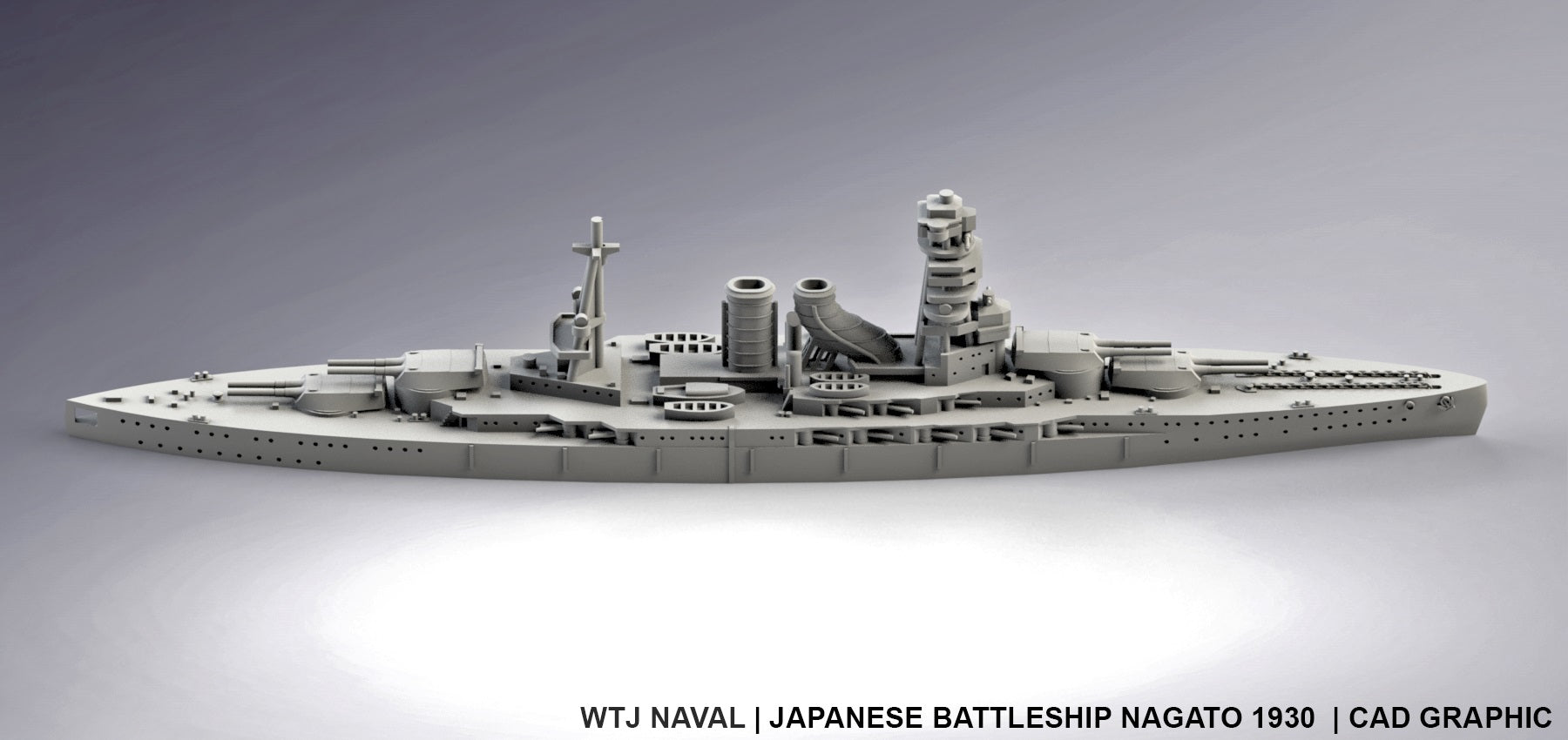 Nagato 1930 - Wargaming - Axis and Allies - Naval Miniature - Tabletop Games - Warships - War Time Journal