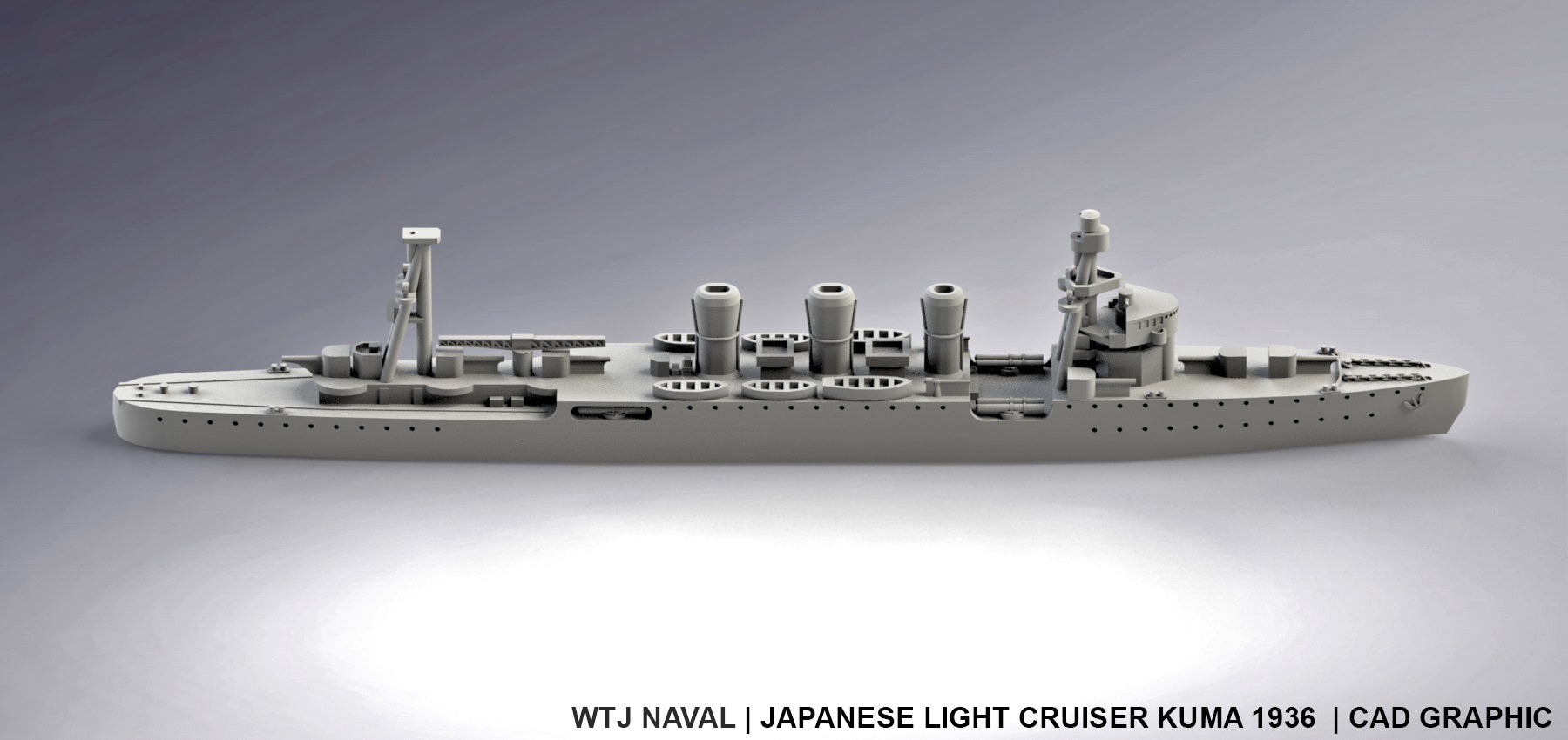 Kuma 1936 - Wargaming - Axis and Allies - Naval Miniature - Tabletop Games - Warships - War Time Journal