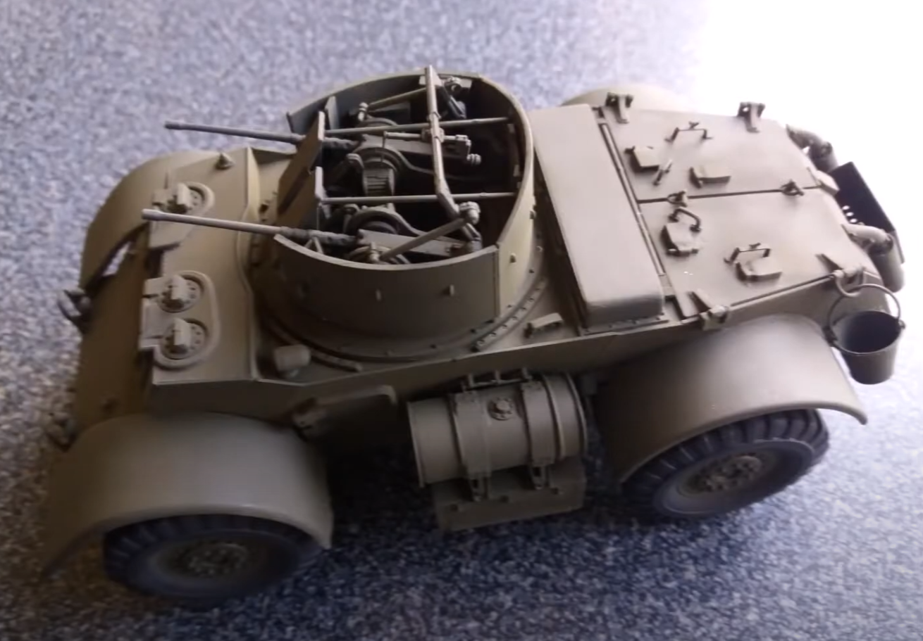 T17E2 Staghound AA - UK Army - 28mm Scale - wargame3d