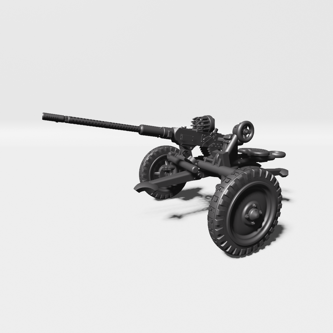 AA gun Bofors 20mm (Lvakan m40) - Other Nations Fighting Vehicles - 28mm Scale - wargame3d