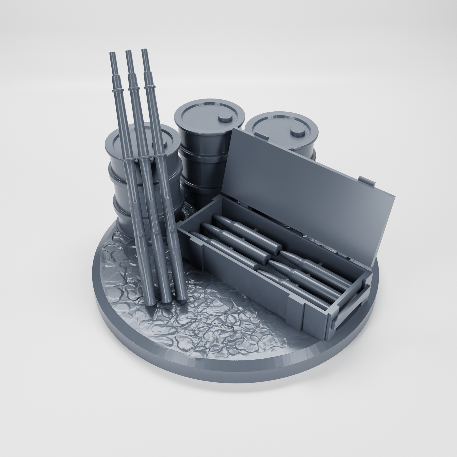 Objective Markers Part 2 - 10 Markers - 28 mm Scale - 40mm Marker - wargame3d