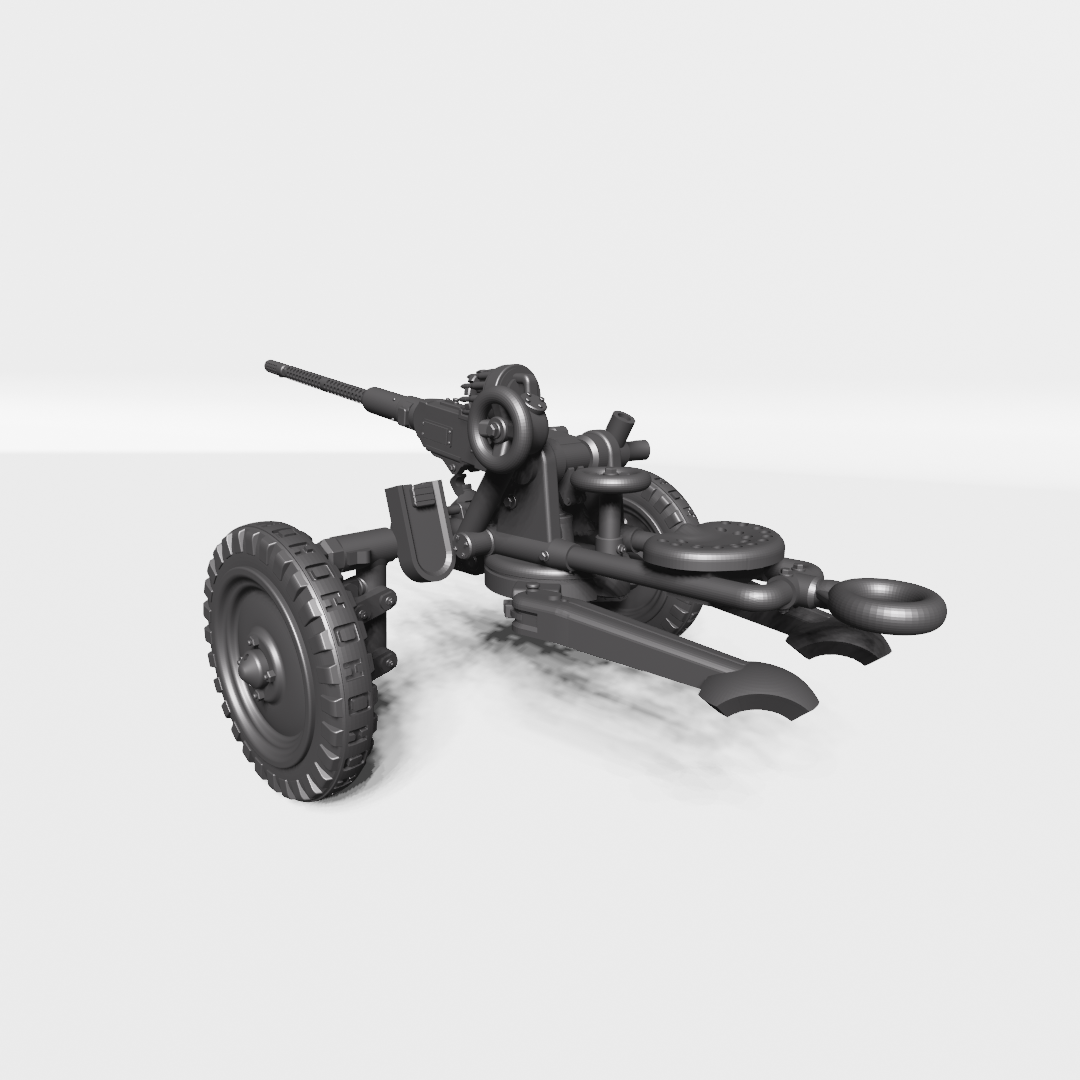 AA gun Bofors 20mm (Lvakan m40) - Other Nations Fighting Vehicles - 28mm Scale - wargame3d