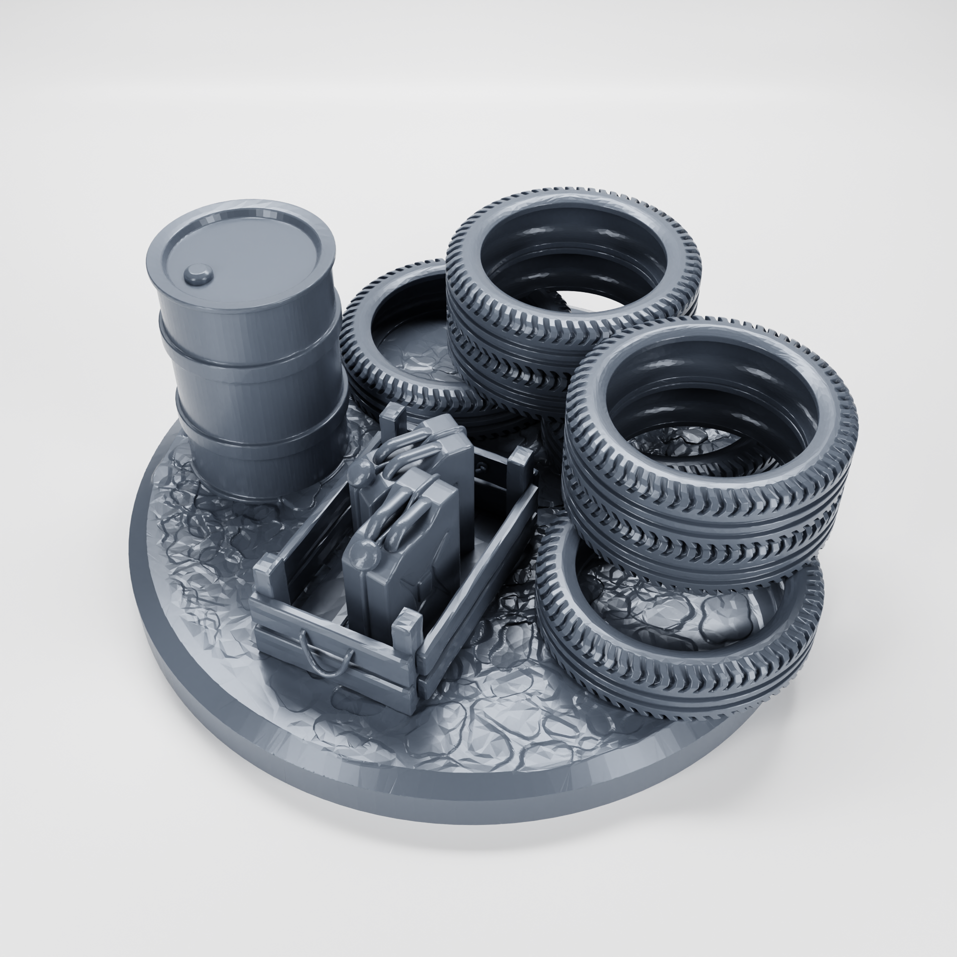 Objective Markers Part 3 - 9 Markers - 28 mm Scale - 40mm Markers - wargame3d