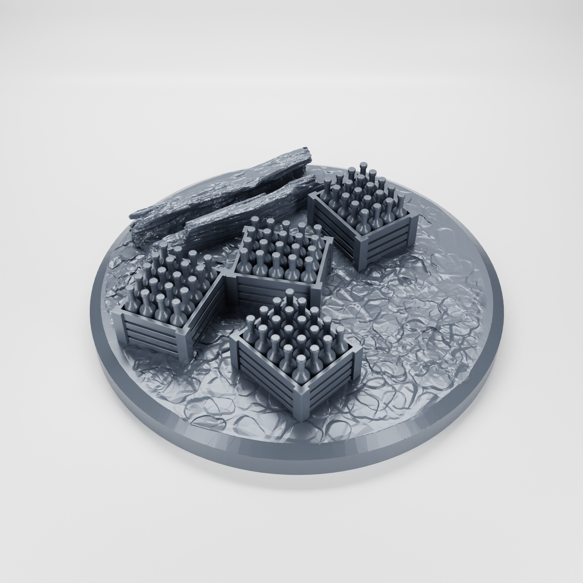 Objective Markers Part 3 - 9 Markers - 28 mm Scale - 40mm Markers - wargame3d