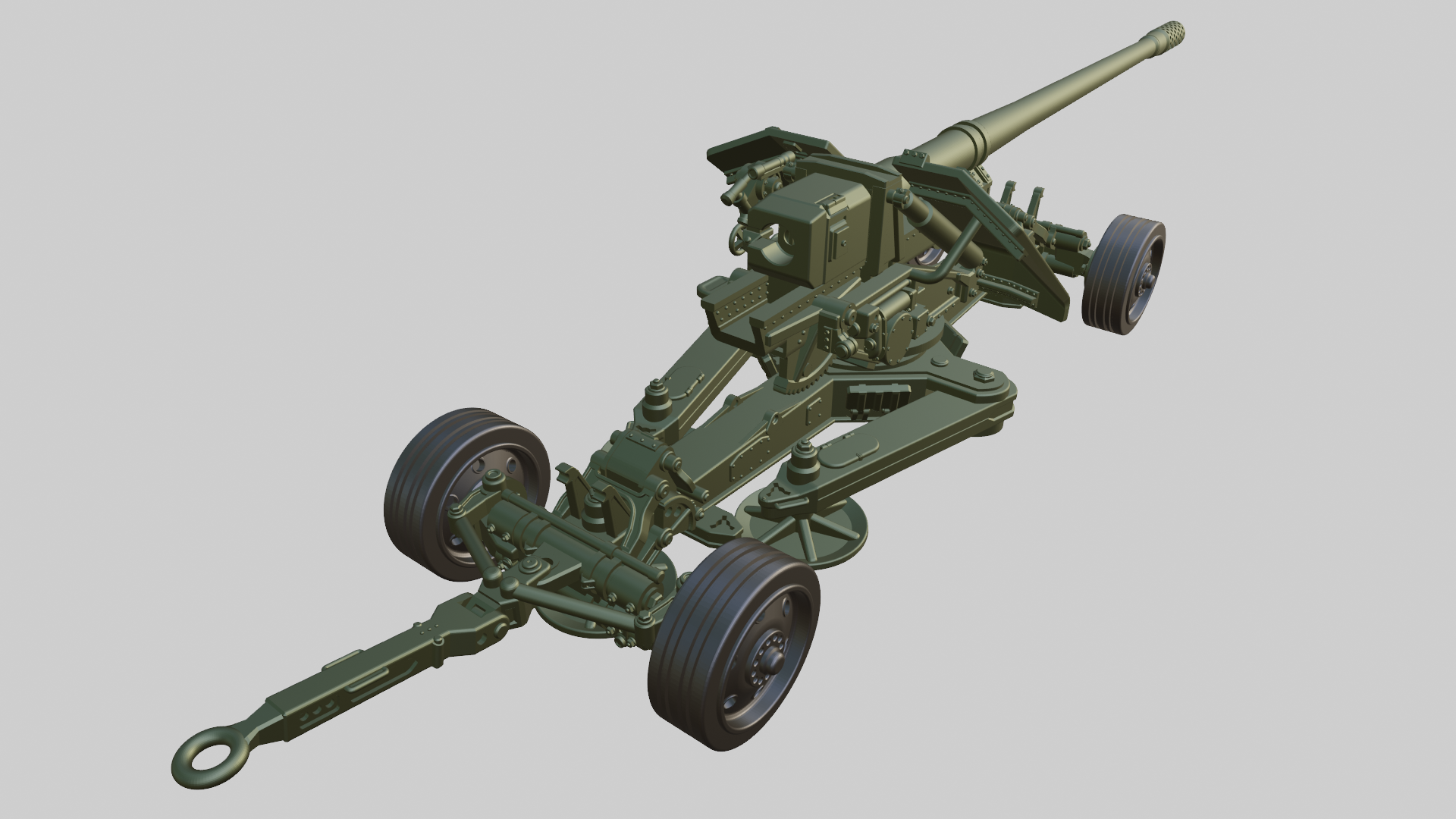 Pak 44 128mm Anti-Tank Gun - German Army - wargame3d- 28mm Scale