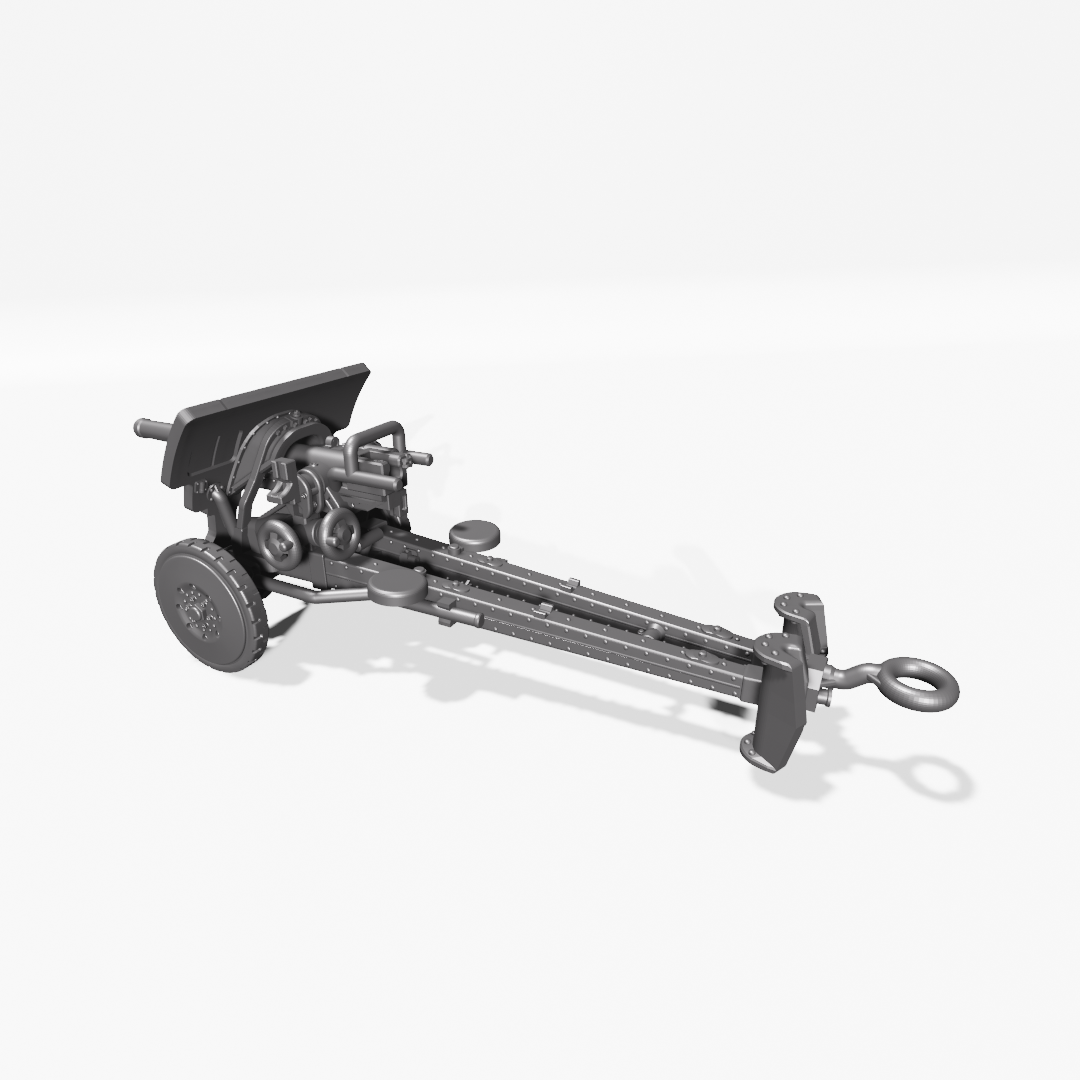 Anti Tank Gun FRC 47mm Model 1931 - Belgian Army - 28mm Scale - wargame3d