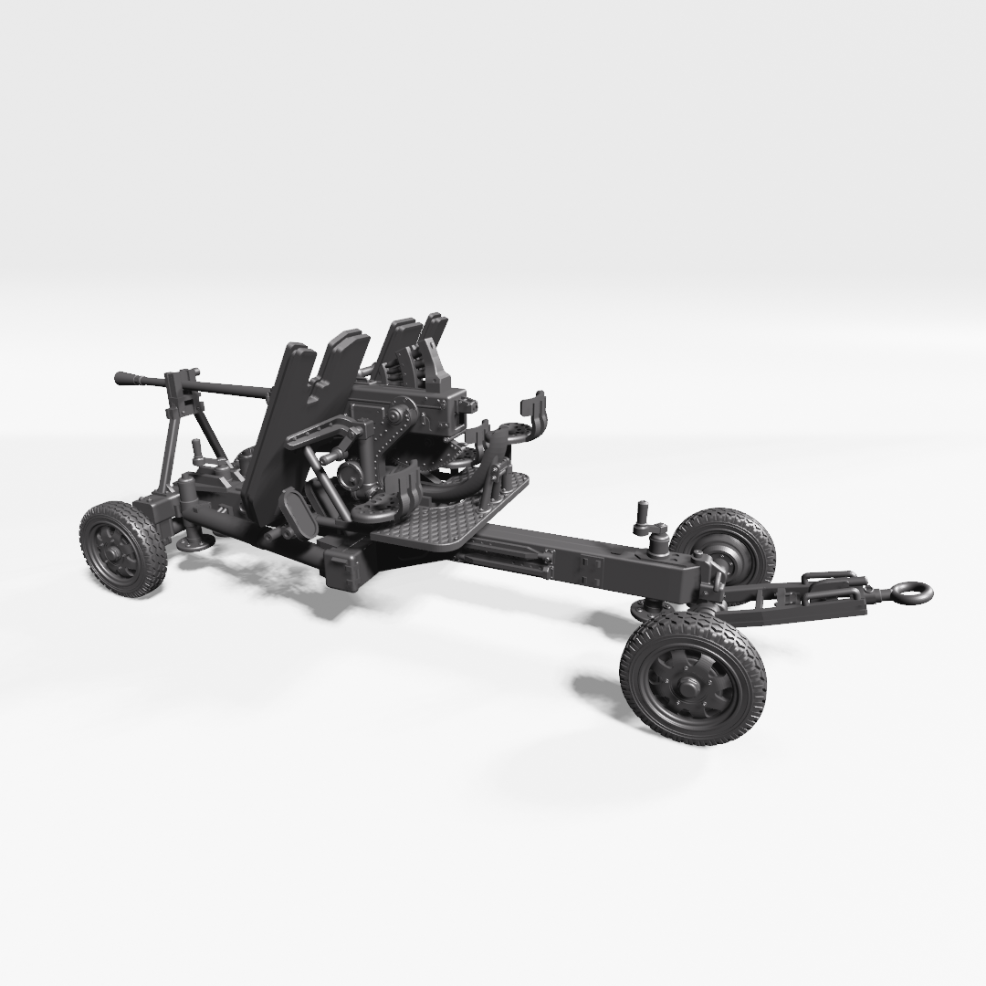 Bofors 40mm anti-aircraft gun Wz.36 - Polish Army - 28mm Scale - wargame3d