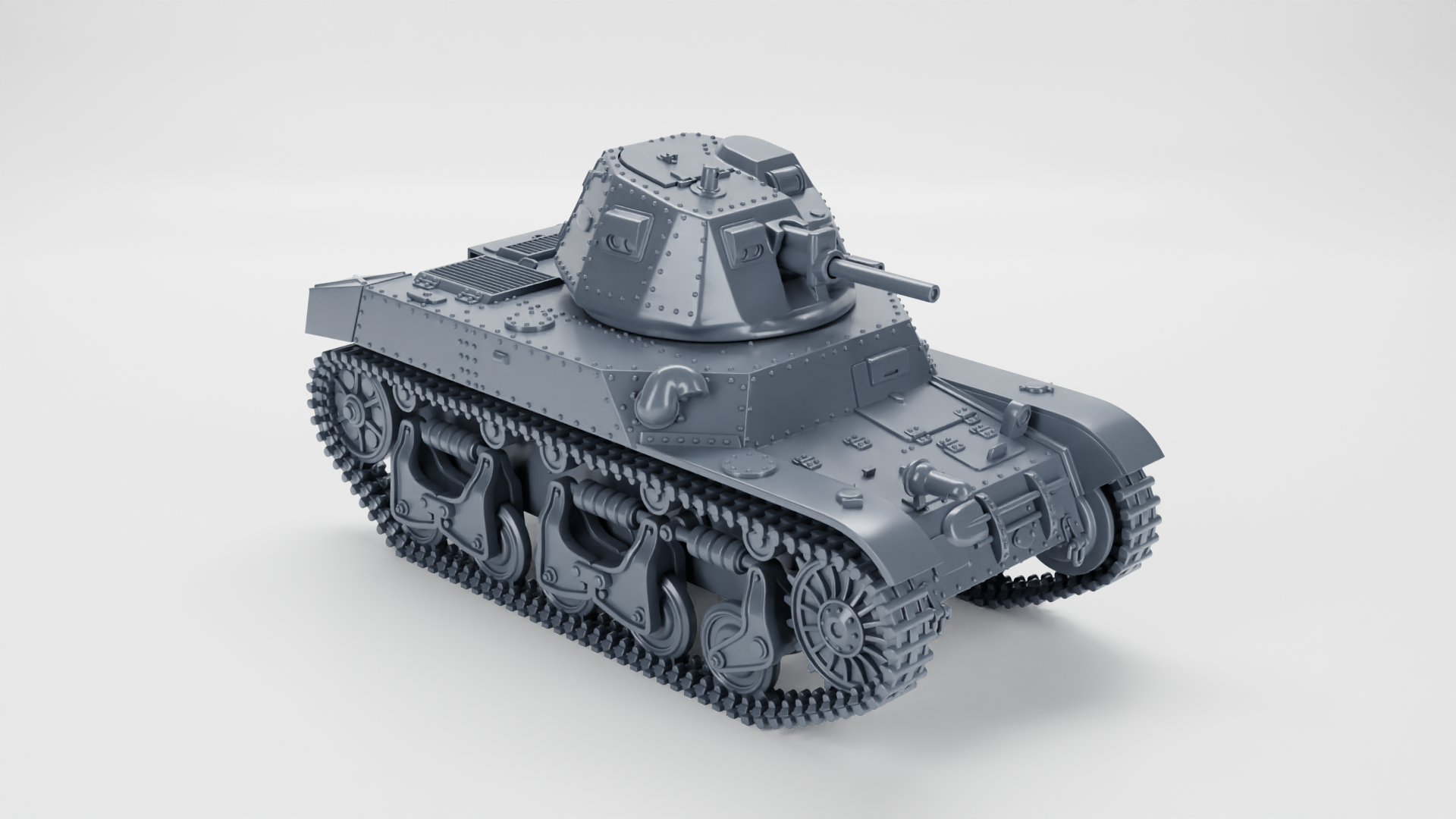 Medium Tank ACG-1 (Renault AMC-35) - Belgian Army - 28mm Scale - wargame3d