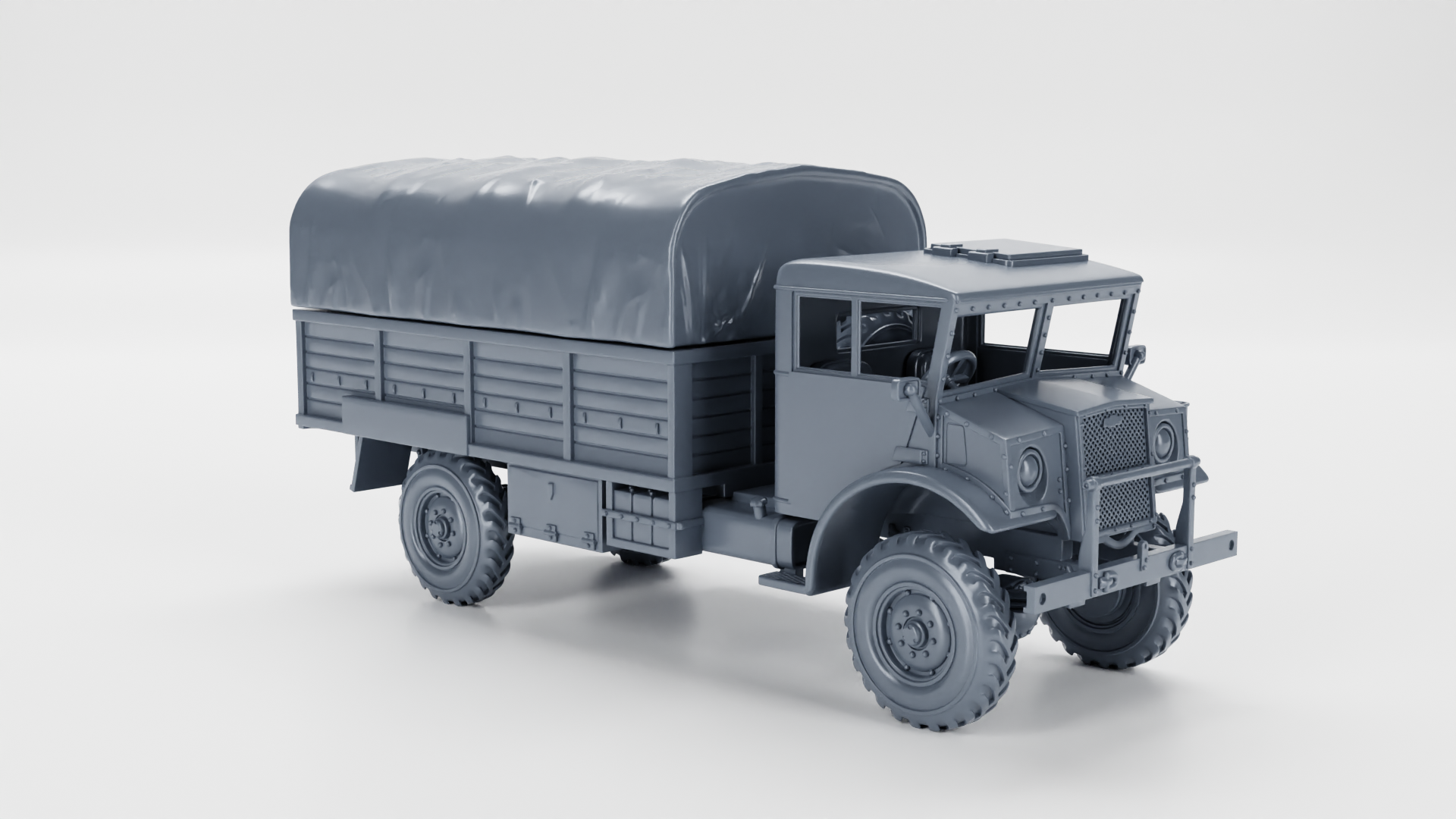 CMP C60L Heavy Truck (4x4, 3-ton) - Canadian Fighting Vehicles - 28mm Scale - wargame3d